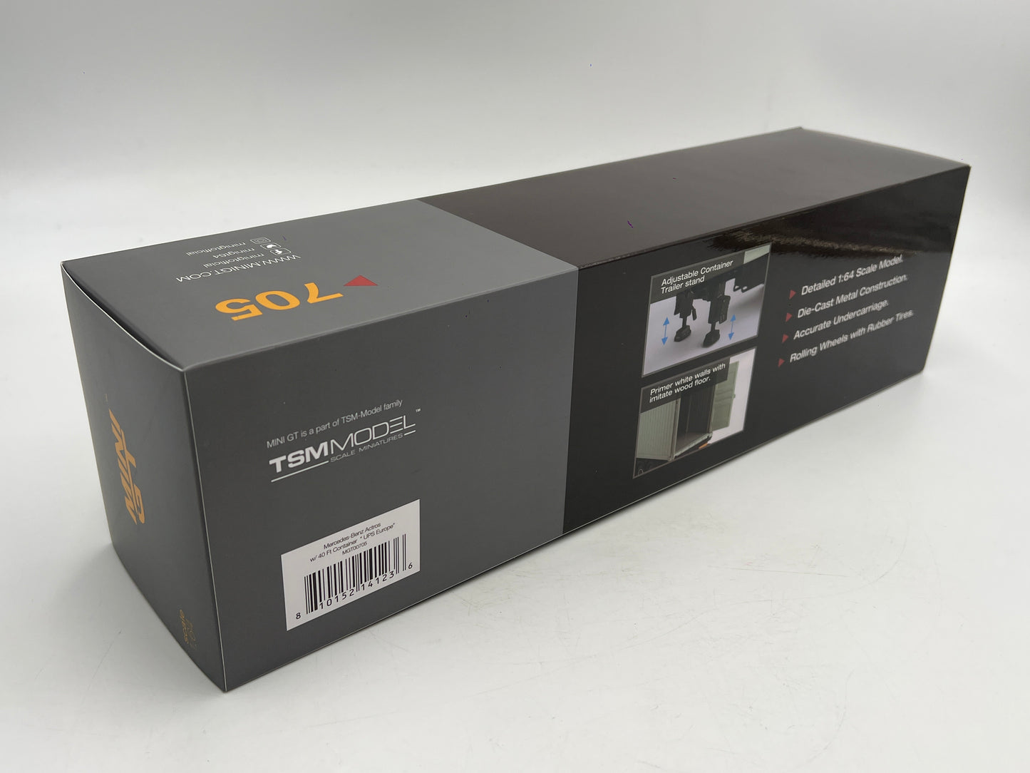 Mini GT #705 Mercedes-Benz Actros W/40ft Container UPS Europe