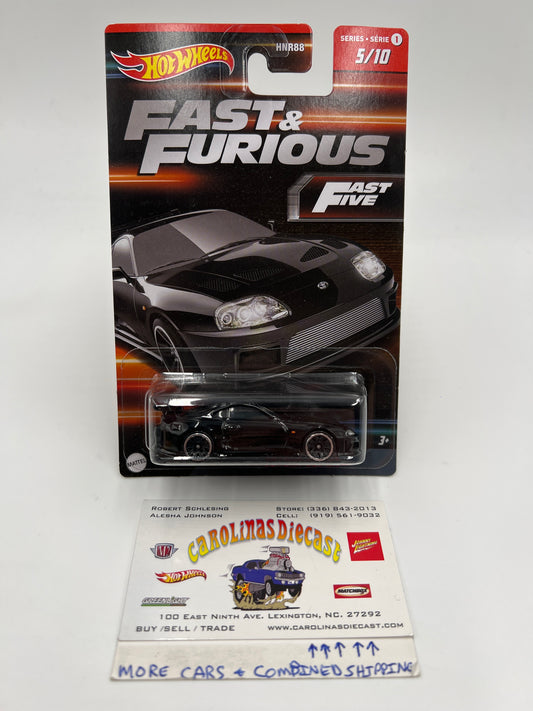 Hot Wheels Fast & Furious Series 1 #5 Toyota Supra Black W/Protector
