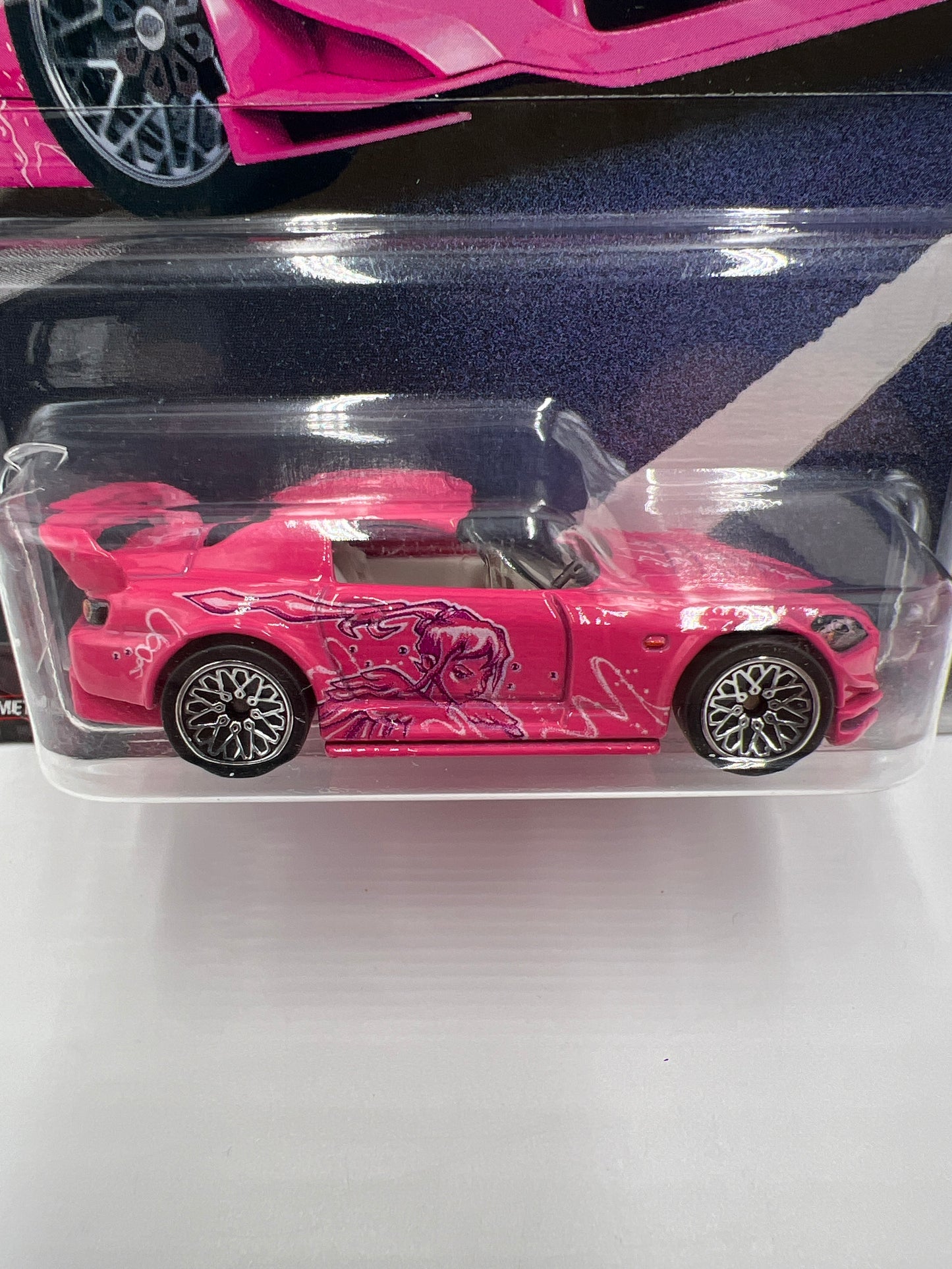 Hot Wheels Premium Fast & Furious Quick Shifters #1 Honda S2000 Pink W/Protector Cracked Blister