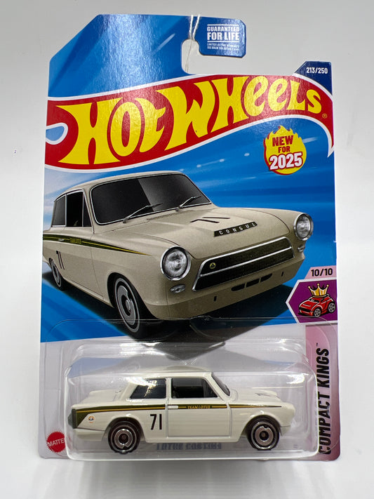 2025 Hot Wheels L Case Compact Kings #213 Lotus Cortina White 68E