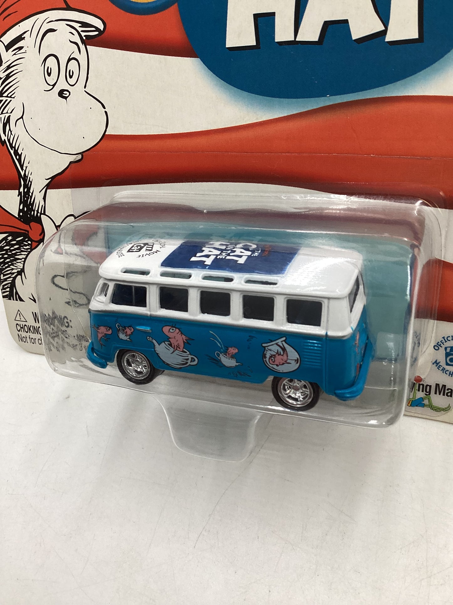 Johnny Lightning The Cat In The Hat 65 Volkswagen Samba Bus Blue 218F