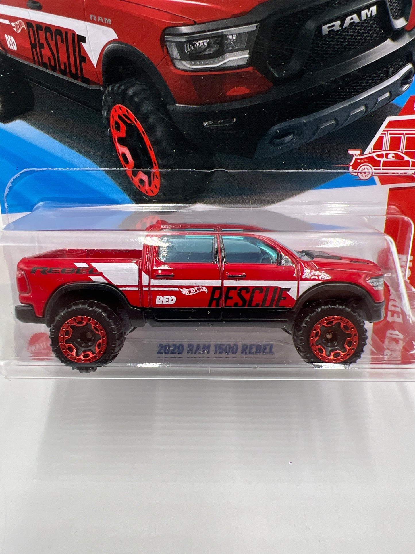2025 Hot Wheels F Case Target Red Edition #39 2020 Ram 1500 Rebel Red 147H