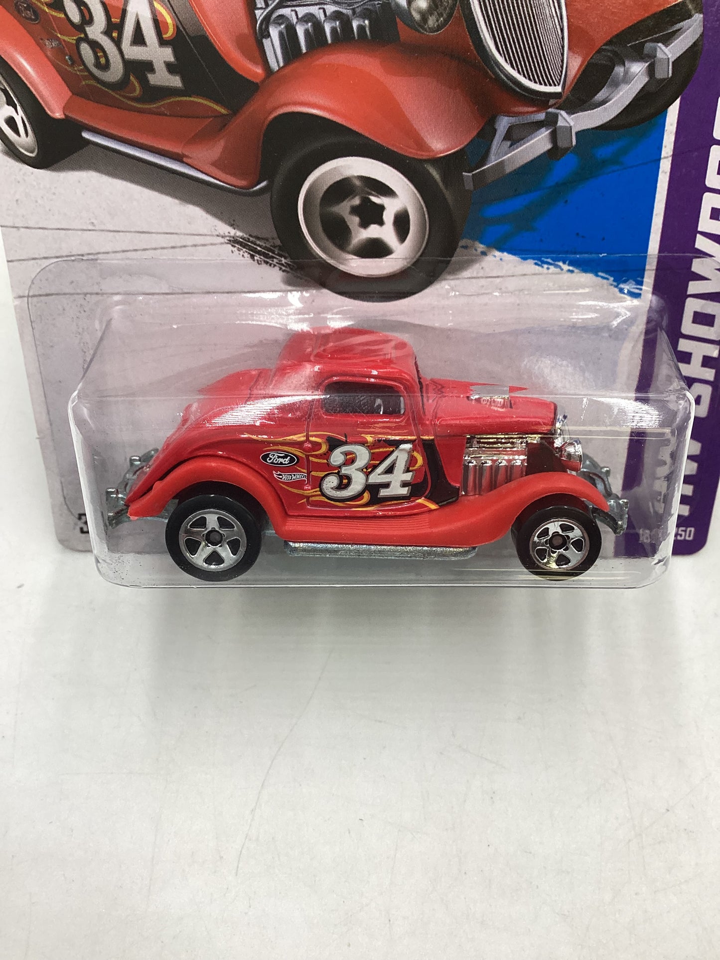 2013 Hot Wheels #189 34 Ford 3-Window Red Kmart Exclusive 237C