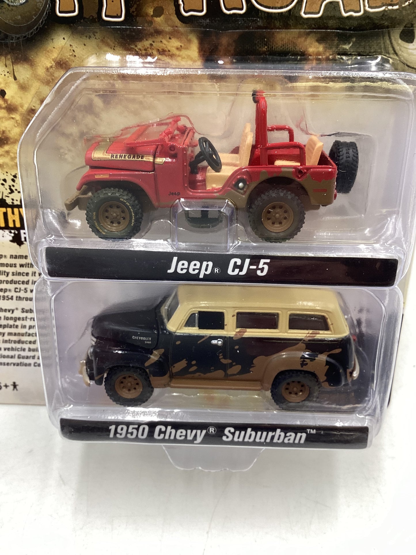 Johnny Lightning Off Road 1950 Chevy Suburban & Jeep CJ-5 230A