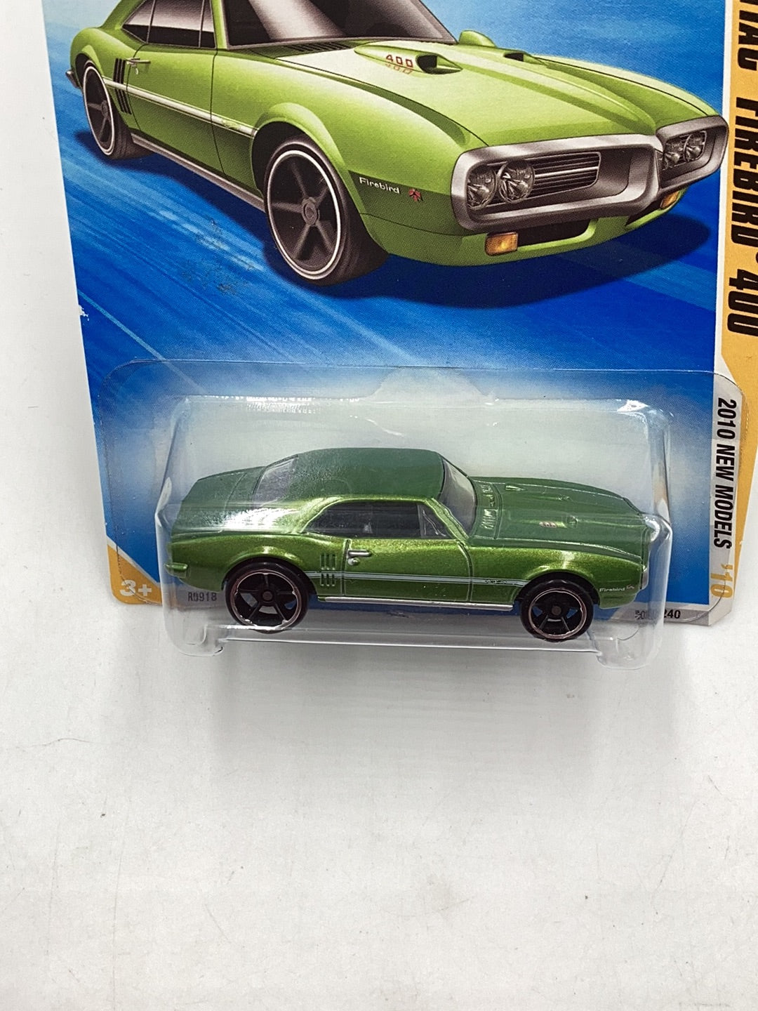 2010 Hot Wheels #3 67 Pontiac Firebird 400 green 58F