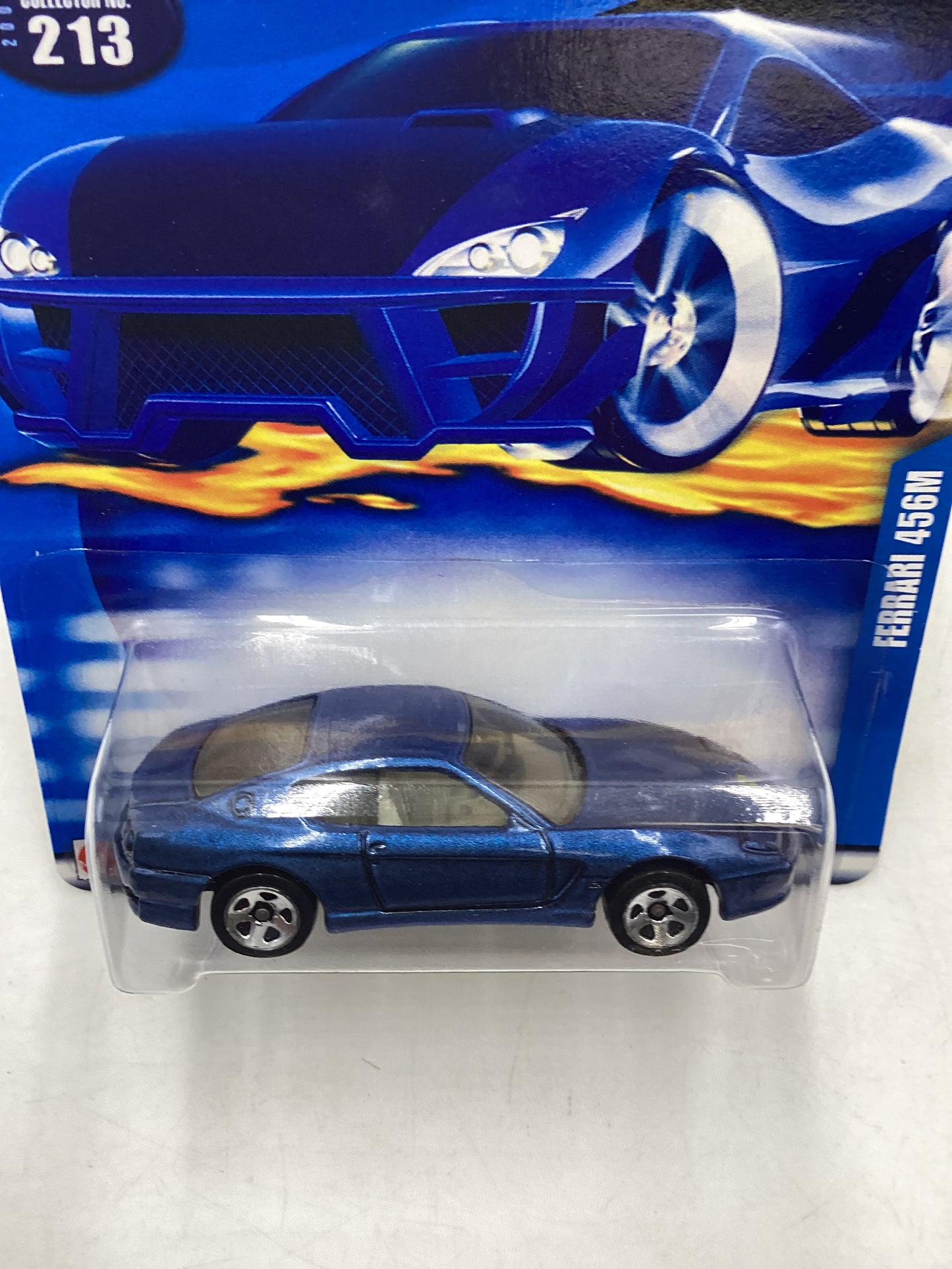 2002 Hot Wheels #213 Ferrari 456M Blue 5SP Wheels Factory Sealed