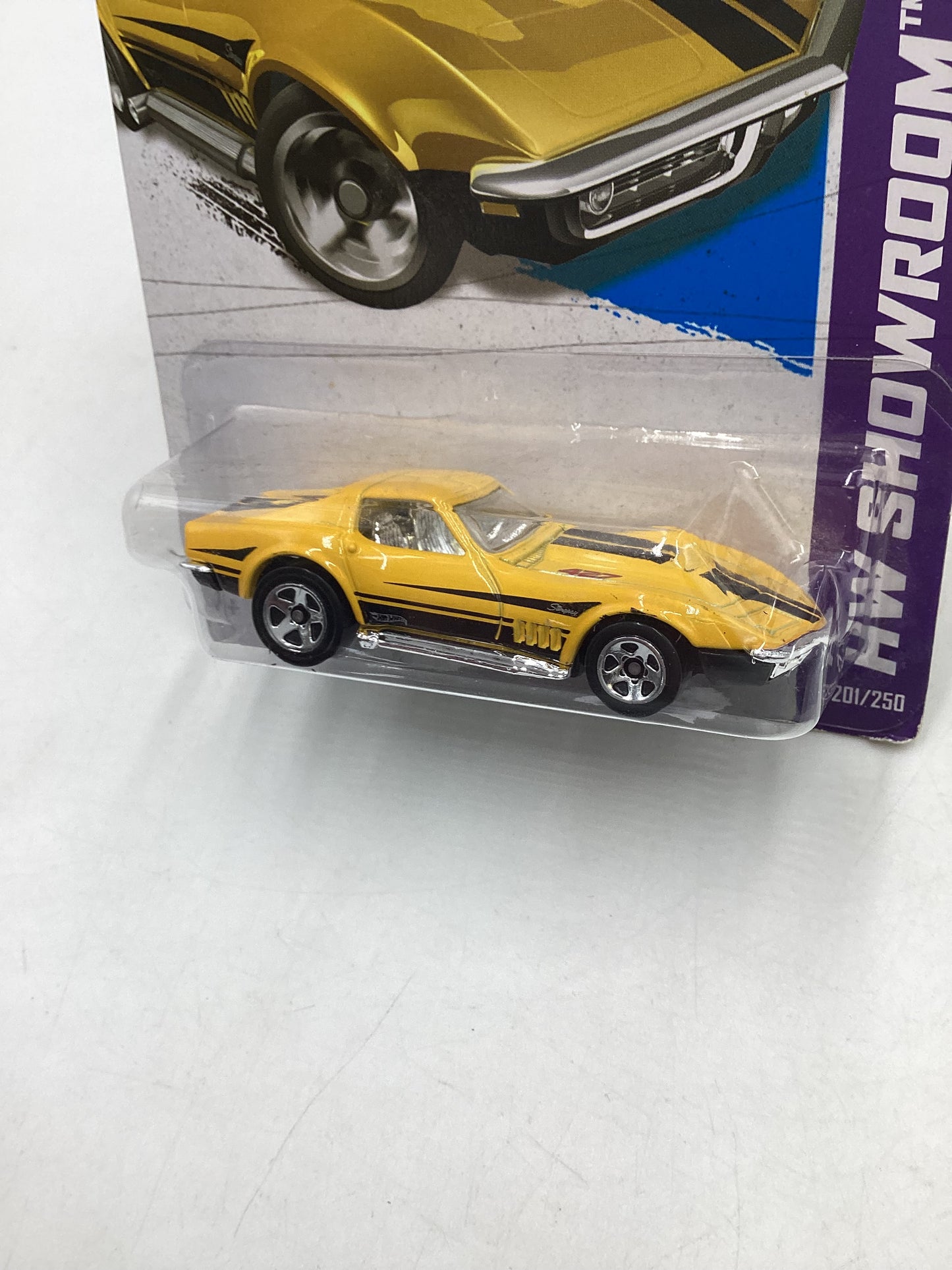 2013 Hot Wheels #201 69 Corvette Yellow 2C