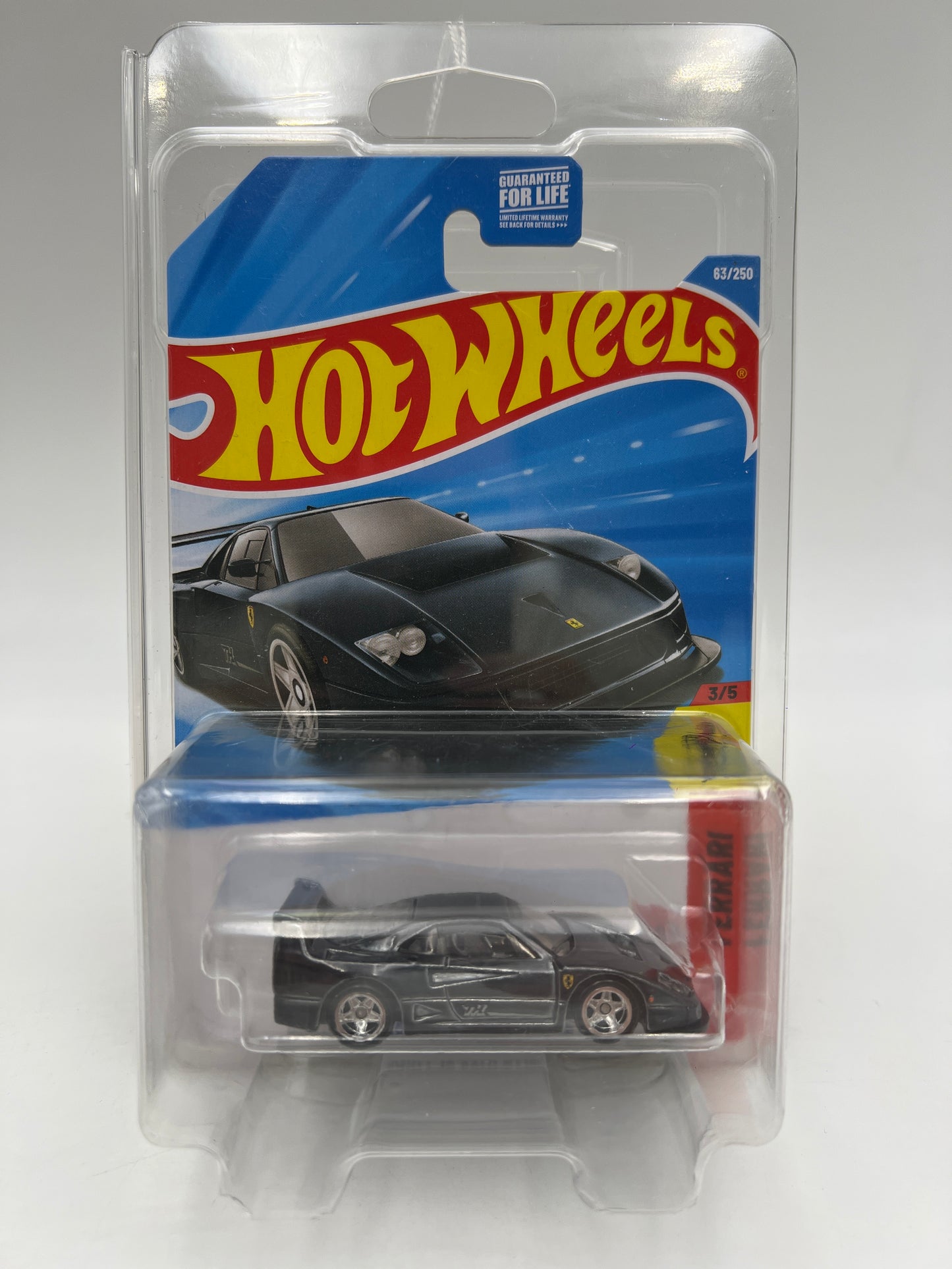 2026 Hot Wheels Super Treasure Hunt #63 Ferrari F40 Competizione W/pro Cracked Blister