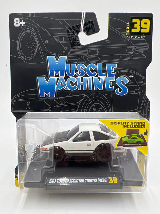 Muscle Machines Series 7 #39 1983 Toyota Sprinter Trueno AE86 White/Black SR