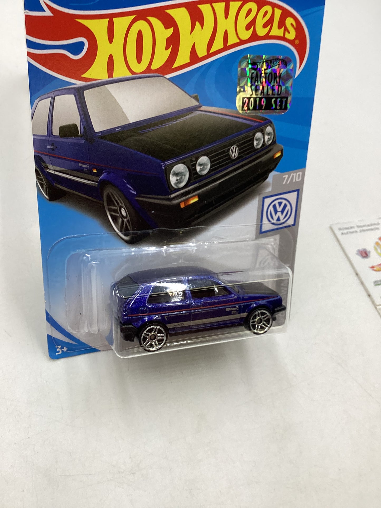 2019 Hot Wheels Factory Sealed #68 Volkswagen Golf MK2 Blue 95E