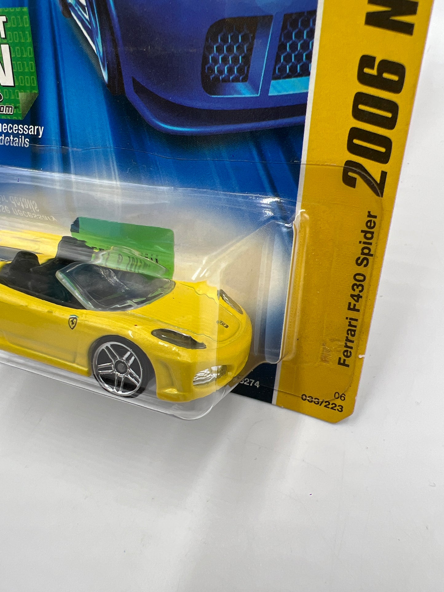 2006 Hot Wheels New Models #033 Ferrari F430 Spider Yellow