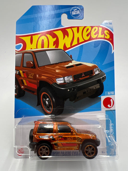 2024 Hot Wheels Super Treasure Hunt #169 Mitsubishi Pajero Evolution Orange W/Protector