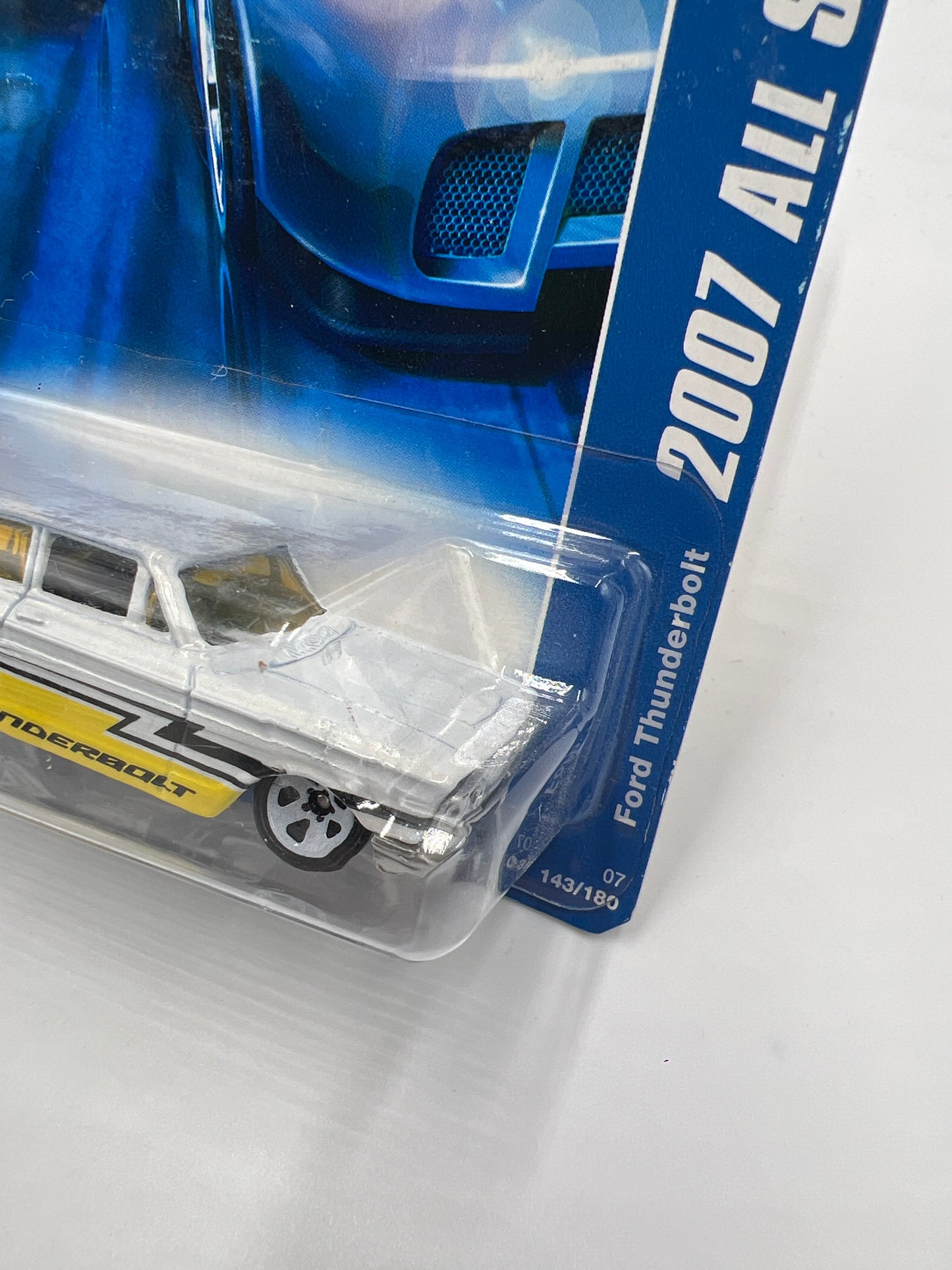 2007 Hot Wheels All Stars #143 Ford Thunderbolt White 27F