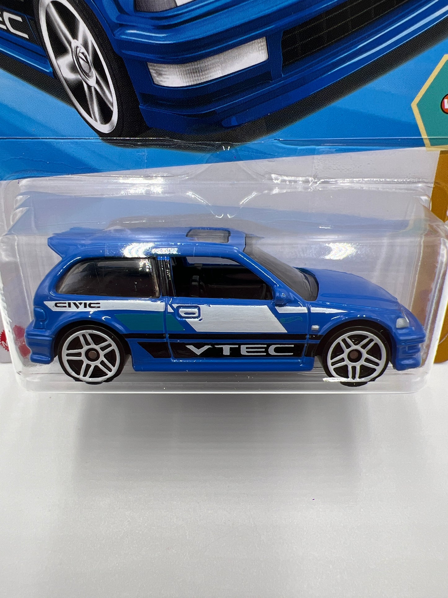 2025 Hot Wheels B Case #28 90 Honda Civic EF Blue