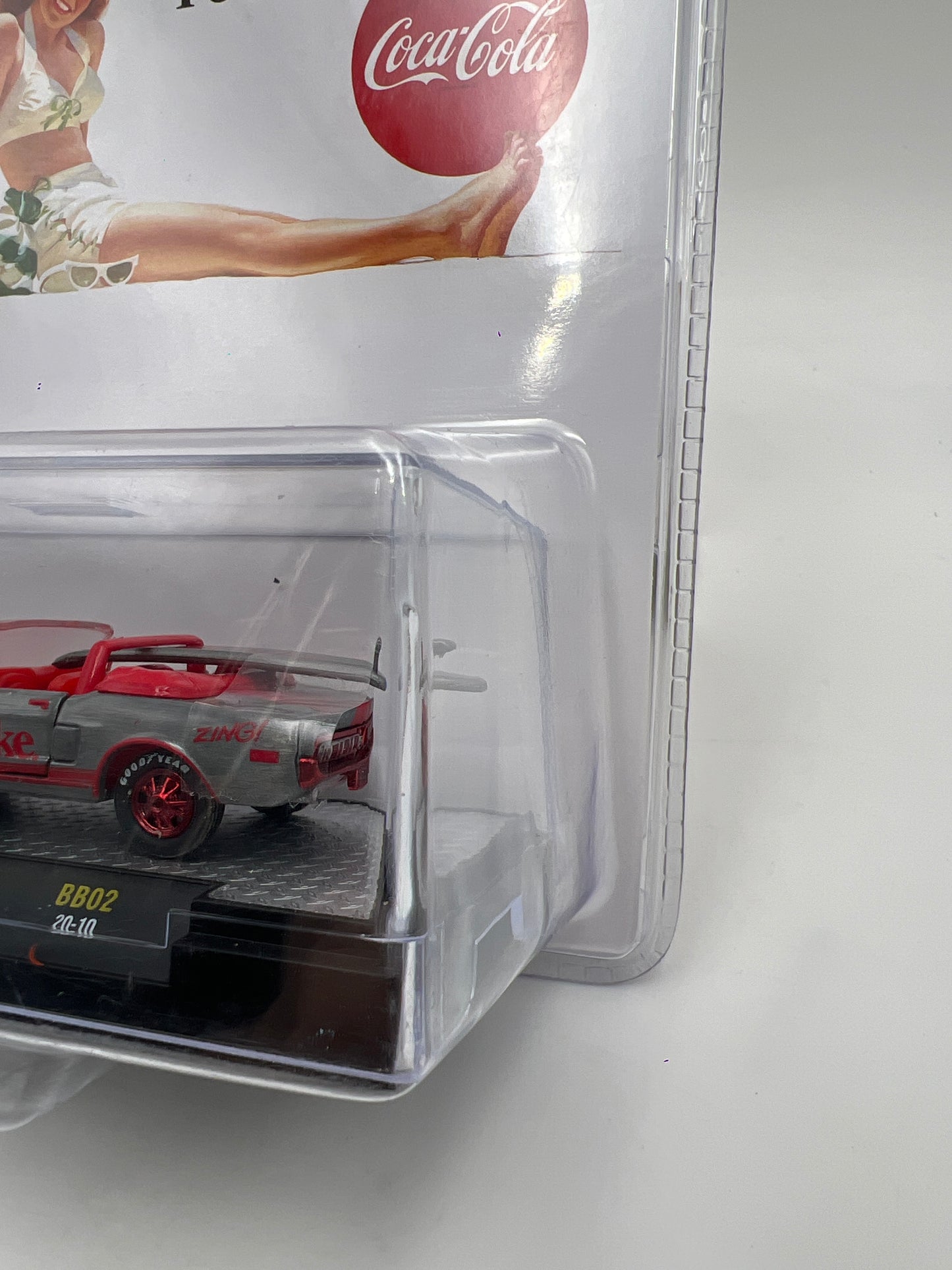 M2 Machines BB02 RAW CHASE 1/250 Coca Cola 1968 Shelby GT 500KR
