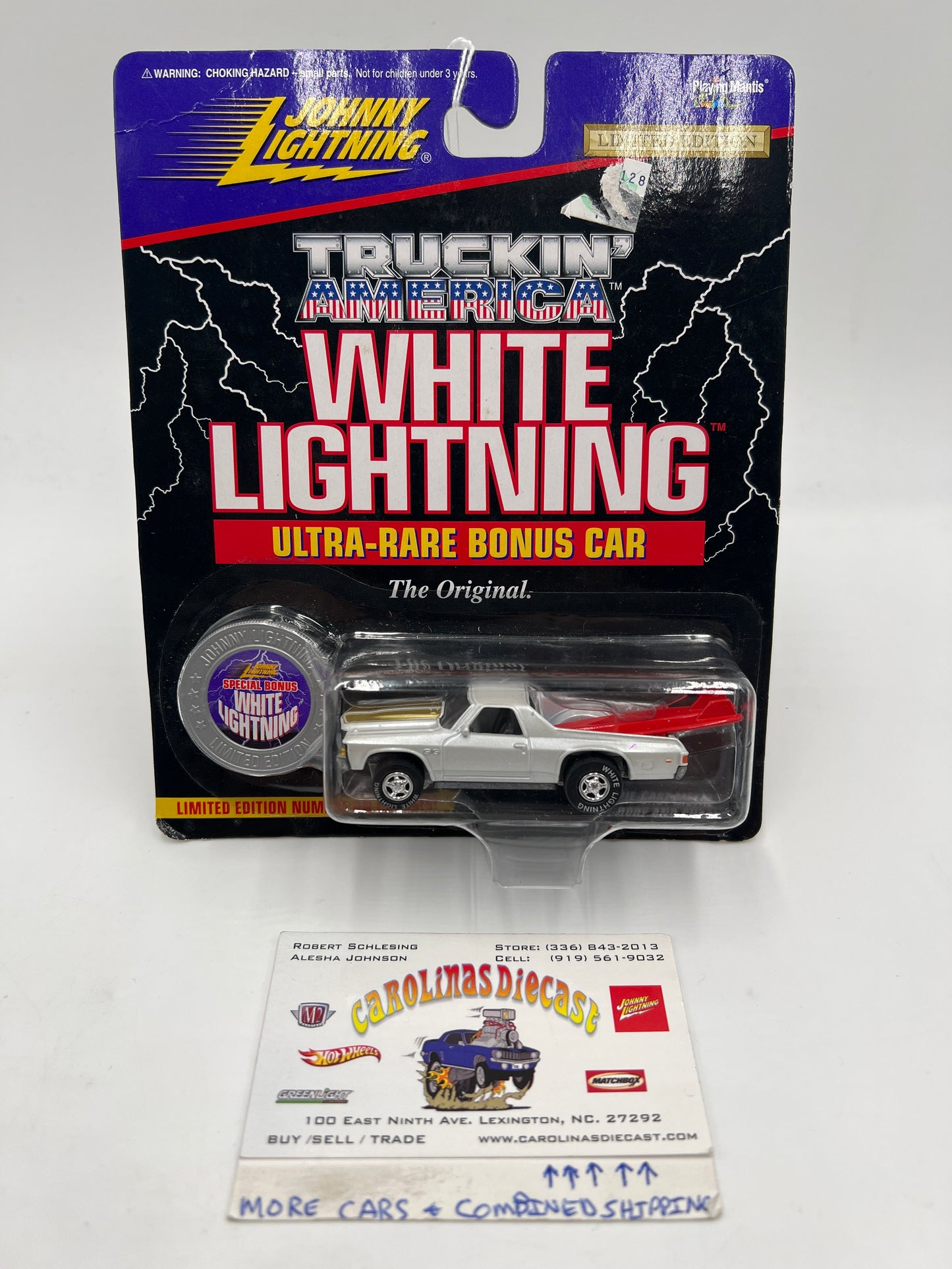 Johnny Lightning White Lightning Chase Truckin America #299 1971 El Camino White