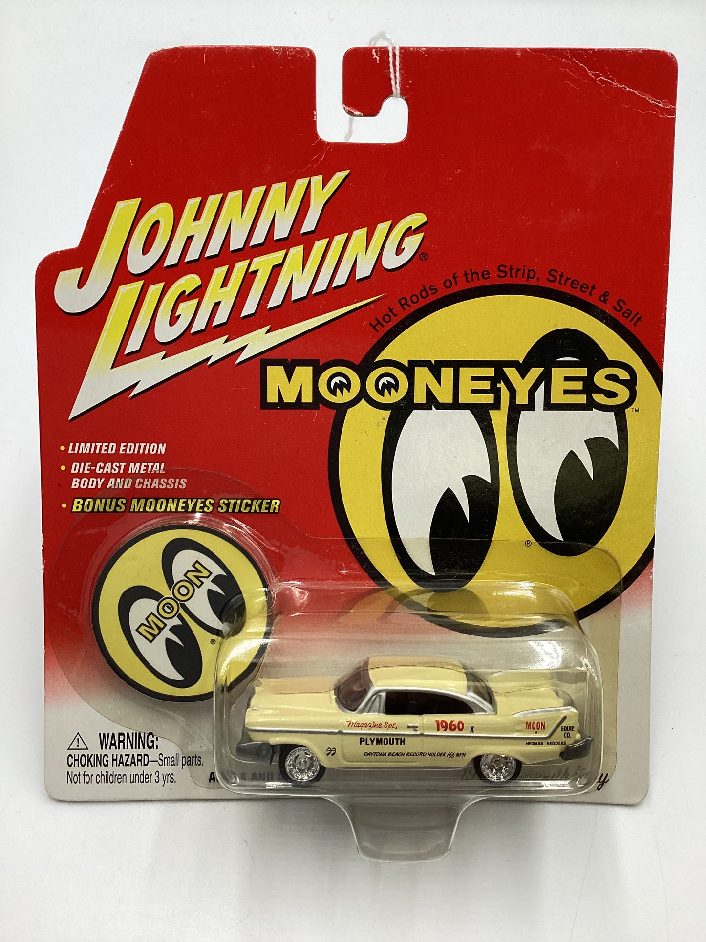 Johnny Lightning Mooneyes 1958 Plymouth Fury Yellow 232A