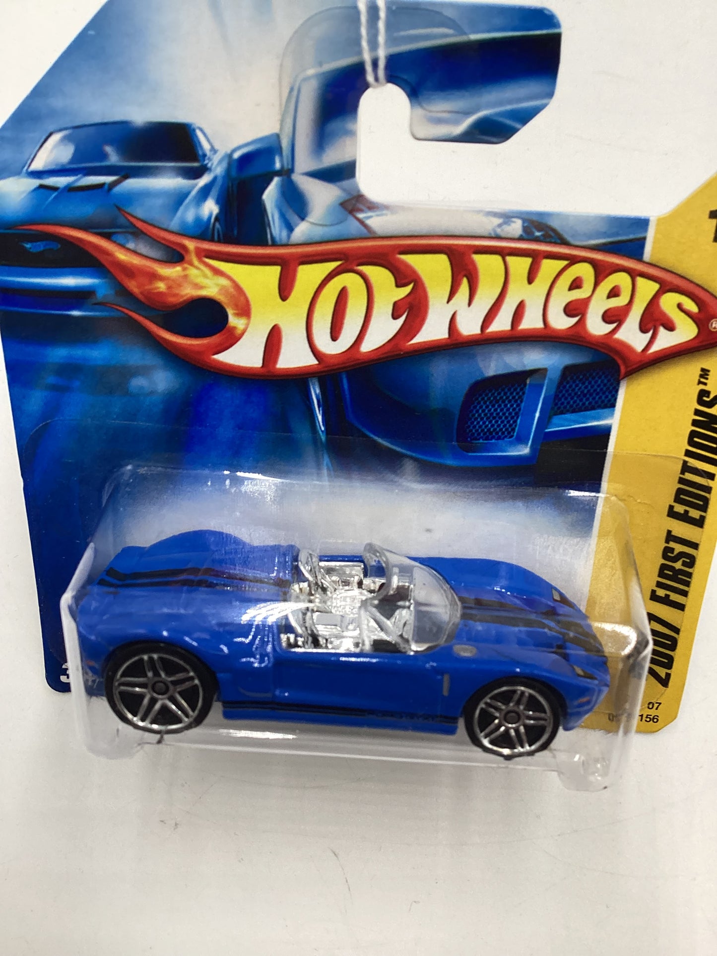 2007 Hot Wheels New Models #17 Ford GTX1 Blue PR5 Wheels Short Card 25D