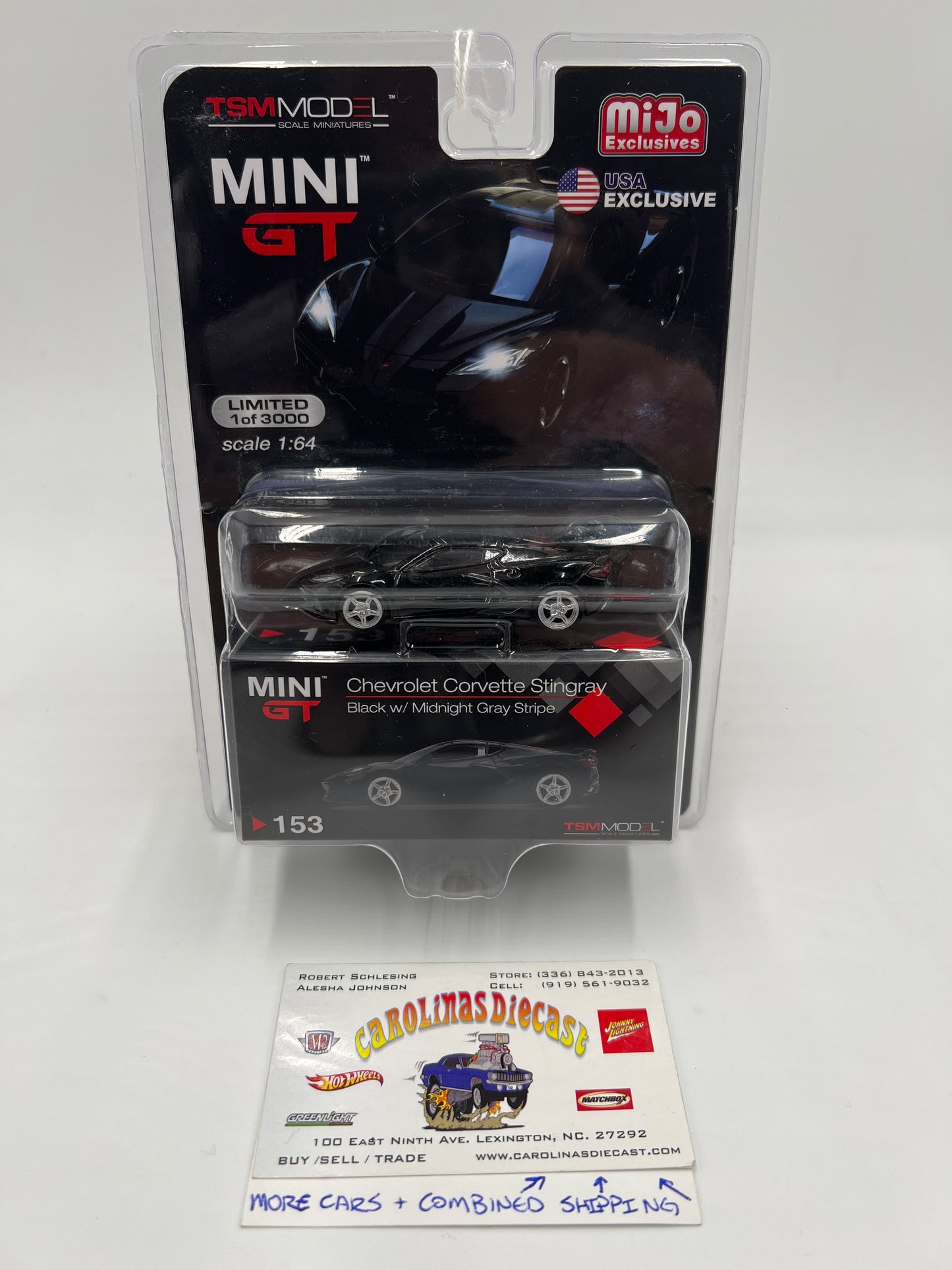 Mini GT Mijo Exclusives #153 Chevrolet Corvette Stingray Black