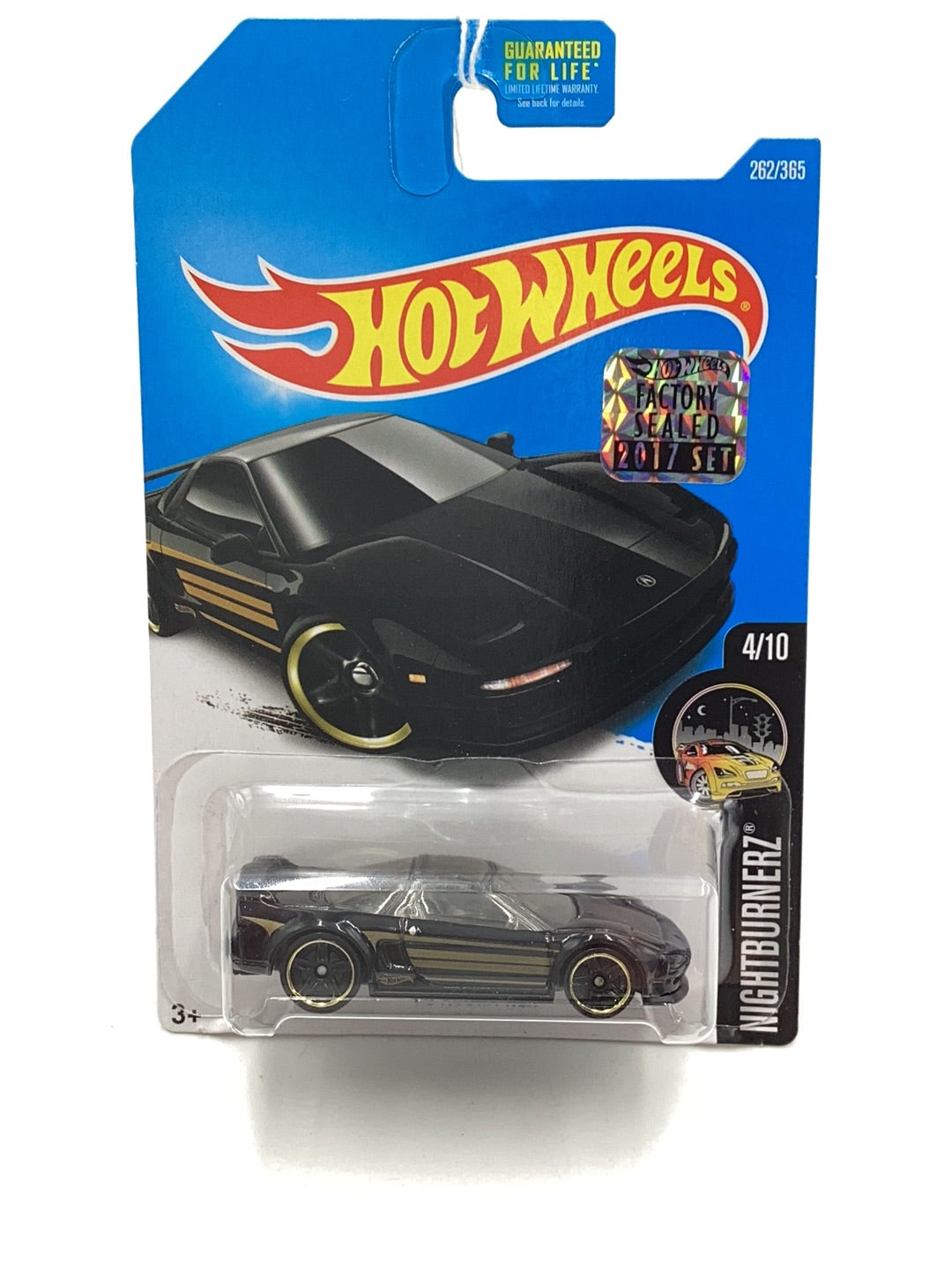 2017 Hot Wheels #262 90 Acura NSX Factory sealed sticker 99F