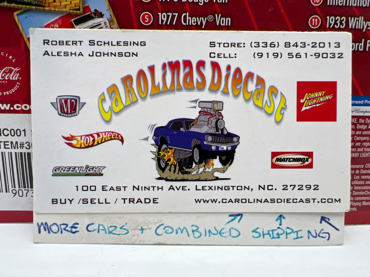 Johnny Lightning Coca Cola Delivery Vehicles #6 1959 Chevy El Camino 220D