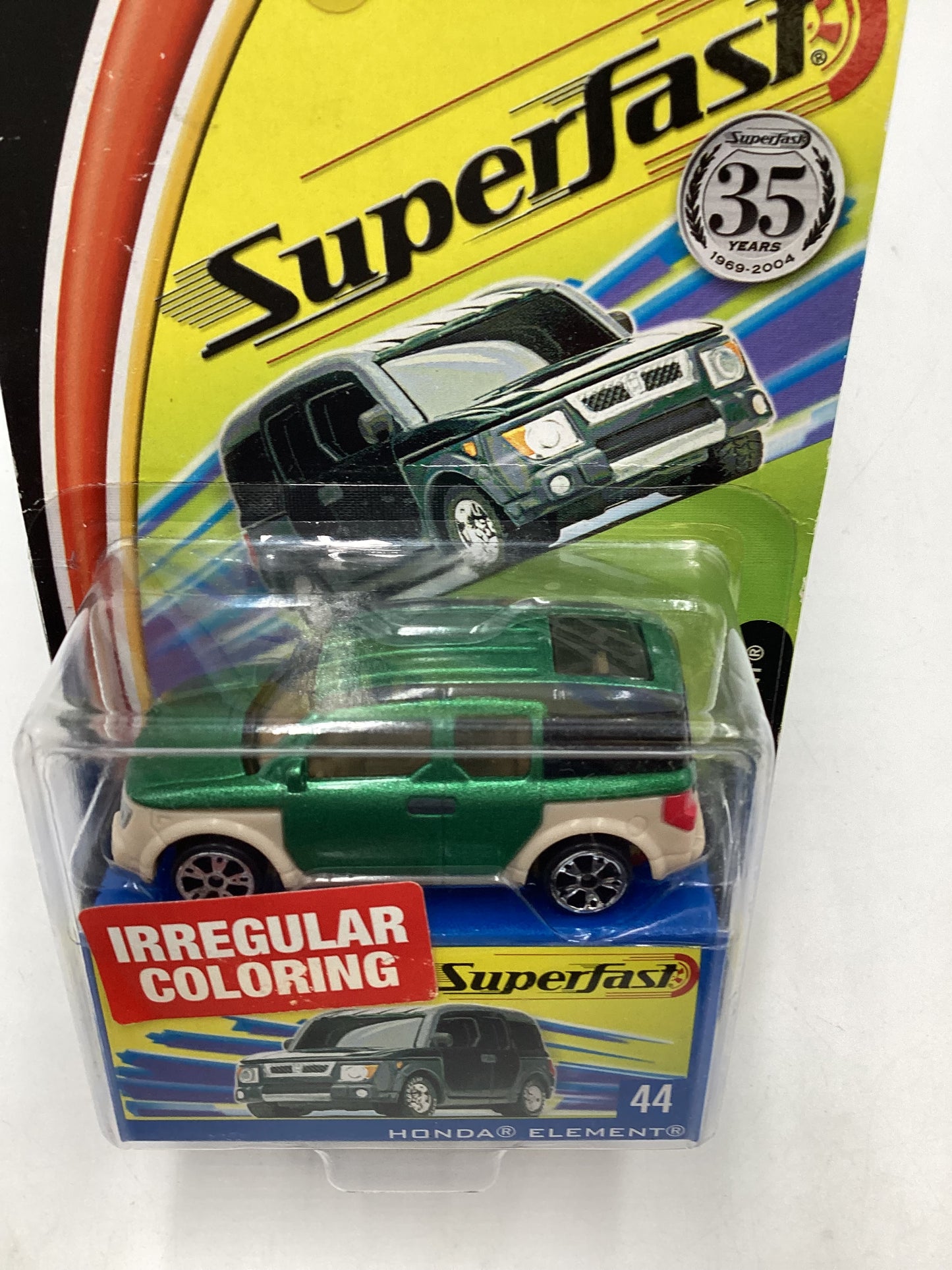 Matchbox Superfast #44 *Veins* Honda Element HTF green