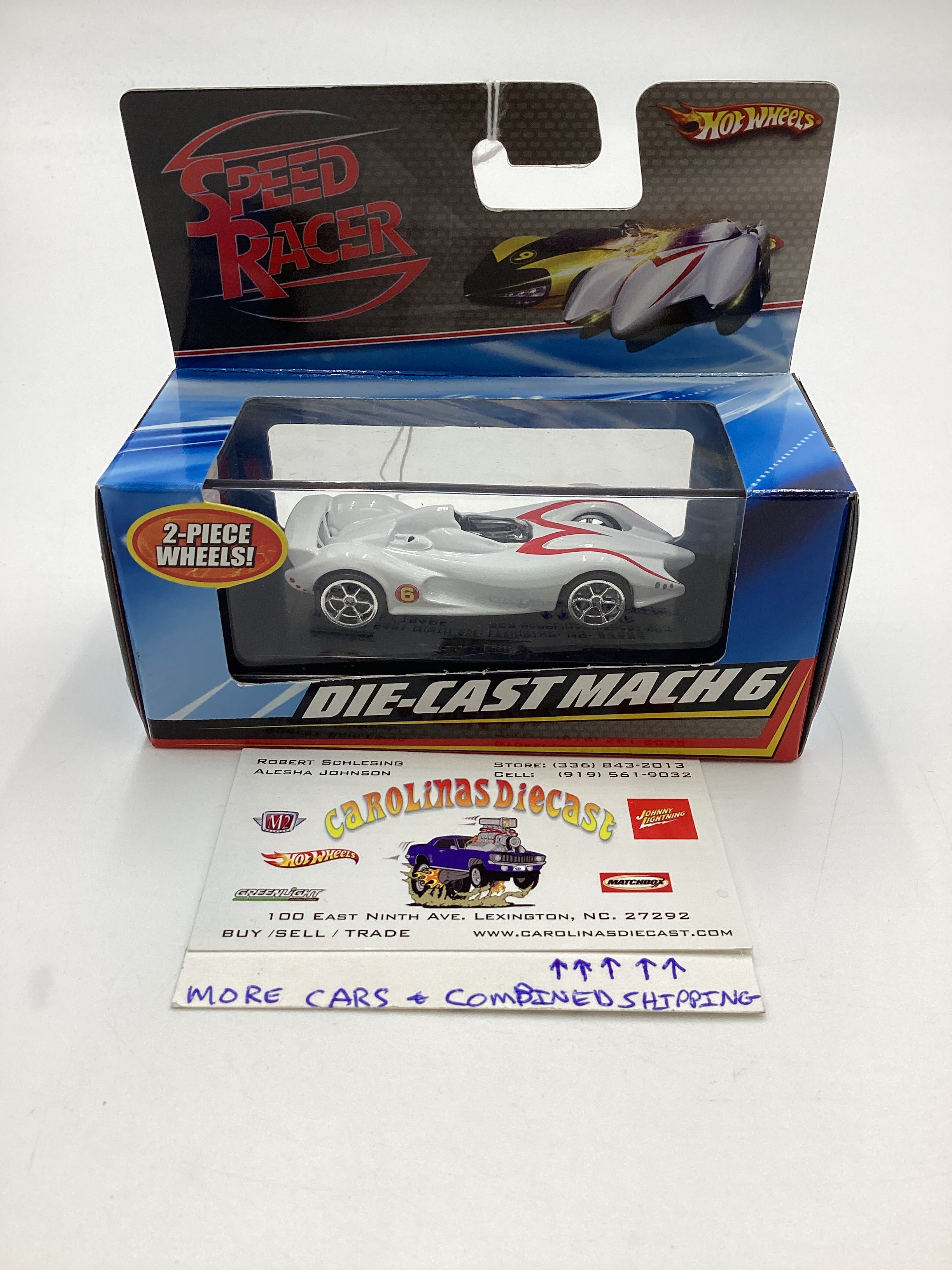 Hot Wheels Speed Racer Die-cast Mach 6 White VHTF – carolinasdiecast