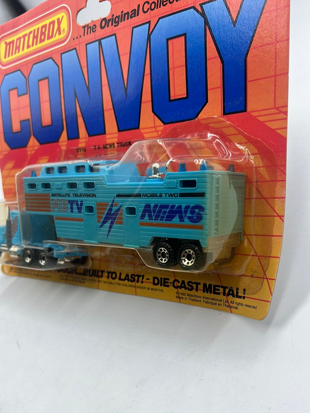 Matchbox 1990 Convoy CY15 TV News Truck 168J