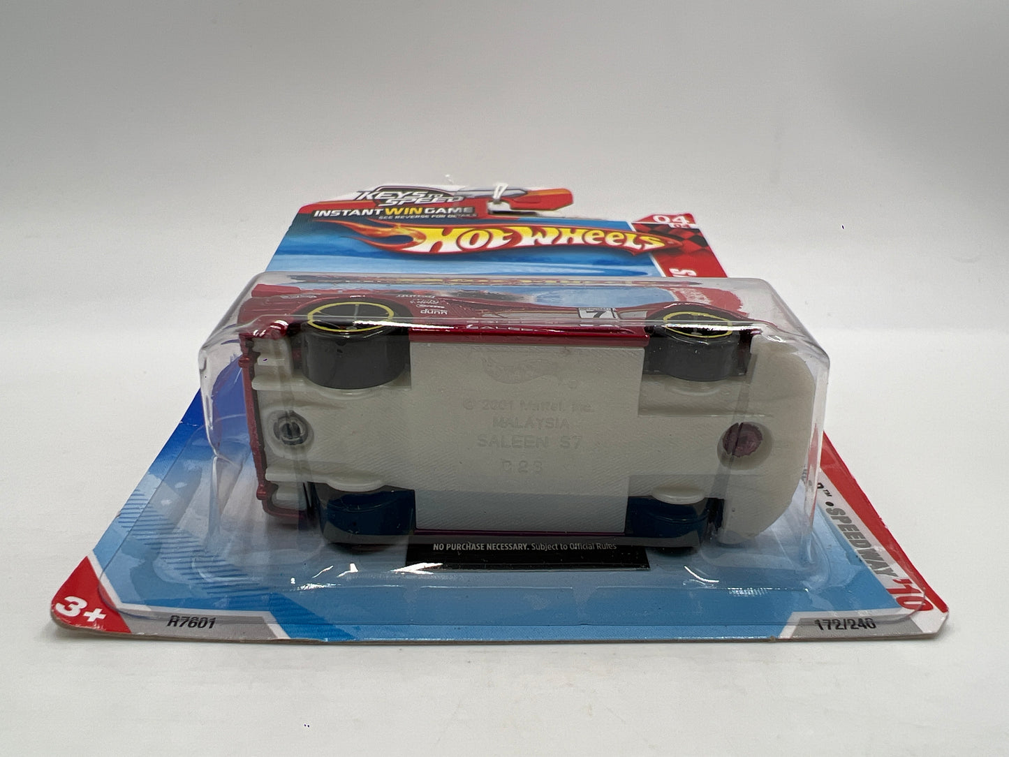 2010 Hot Wheels Race World Speedway #172 Saleen S7 Red Keys To Speed Card