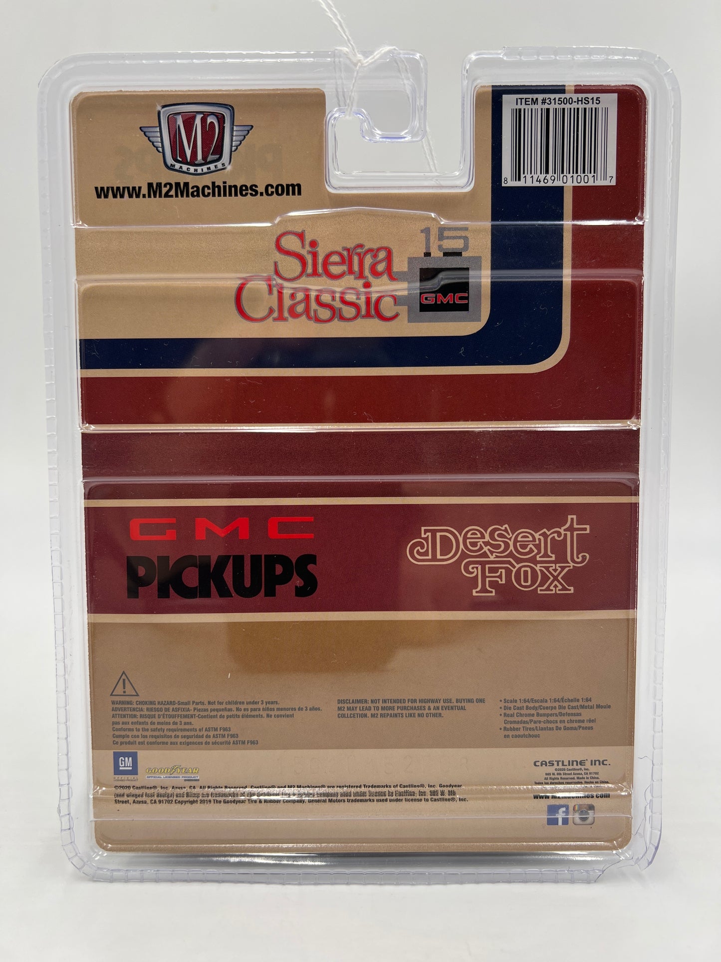 M2 Machines Hobby Exclusive CHASE 1976 GMC Sierra Classic 15 Desert Fox HS15