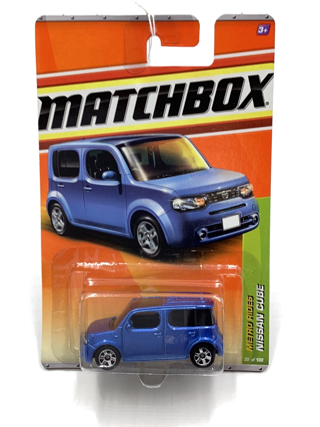 Matchbox Metro Rides #30 Nissan Cub rare blue color with protector