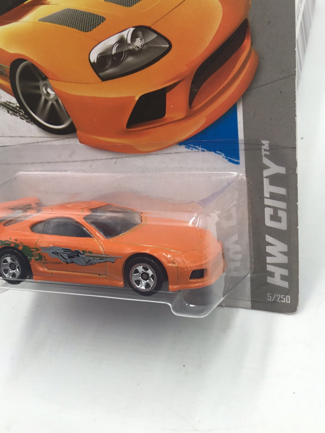 2013 Hot wheels fast and furious #5 Toyota Supra with protector