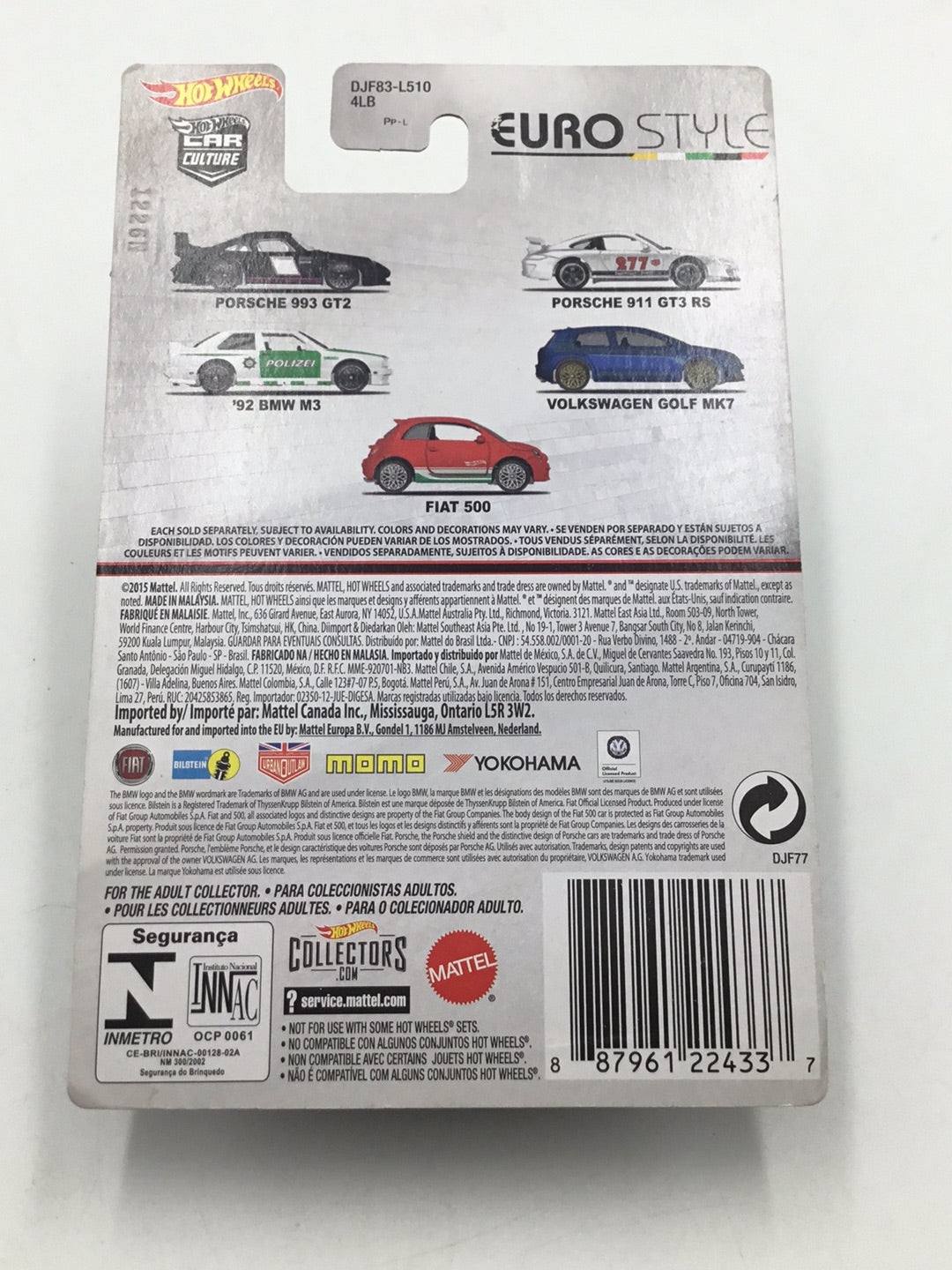 Hot wheels car culture Euro Style Volkswagen Golf MK7