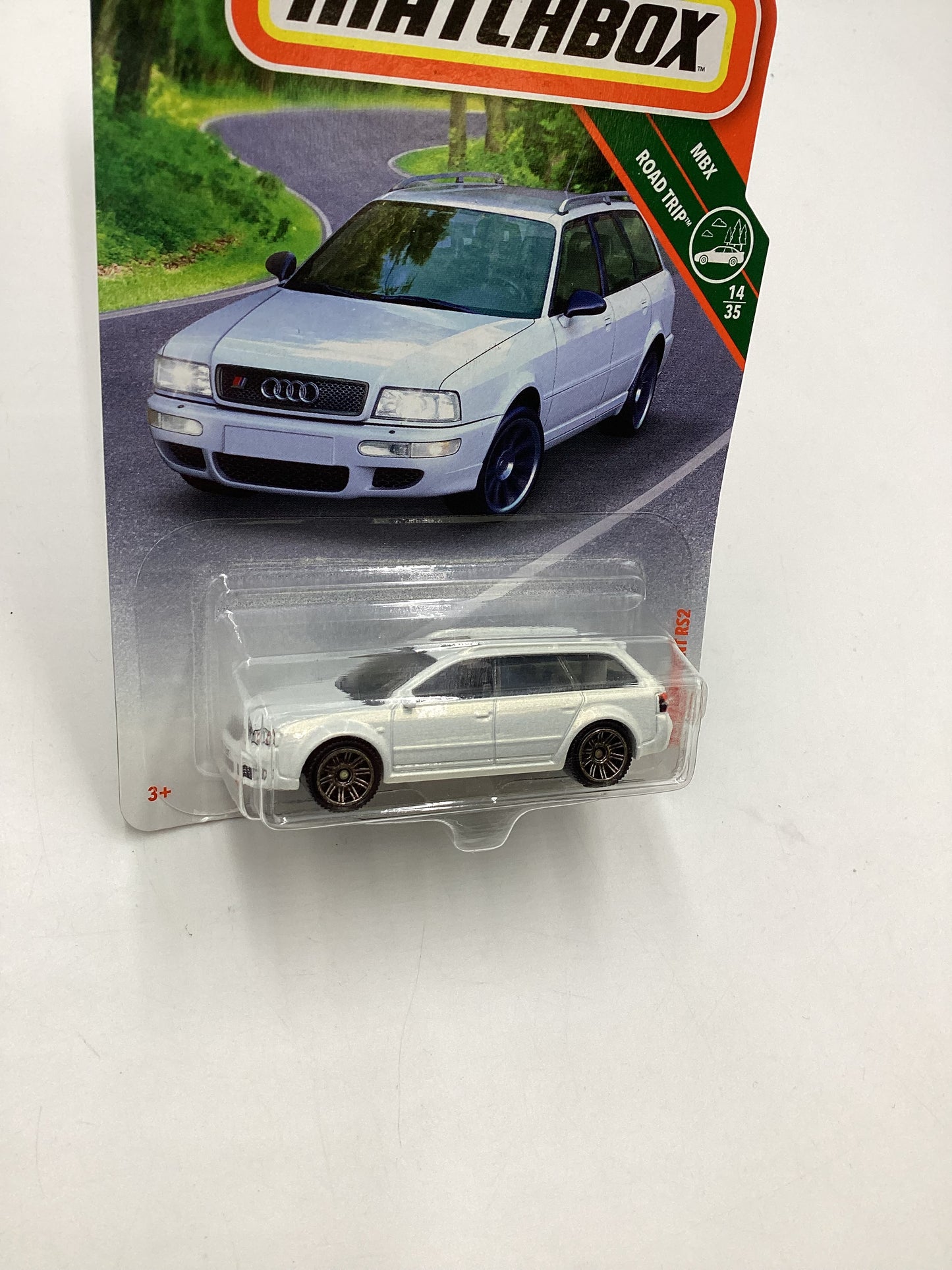 2018 Matchbox MBX Road Trip #14 Audi Avant RS2 White 107H