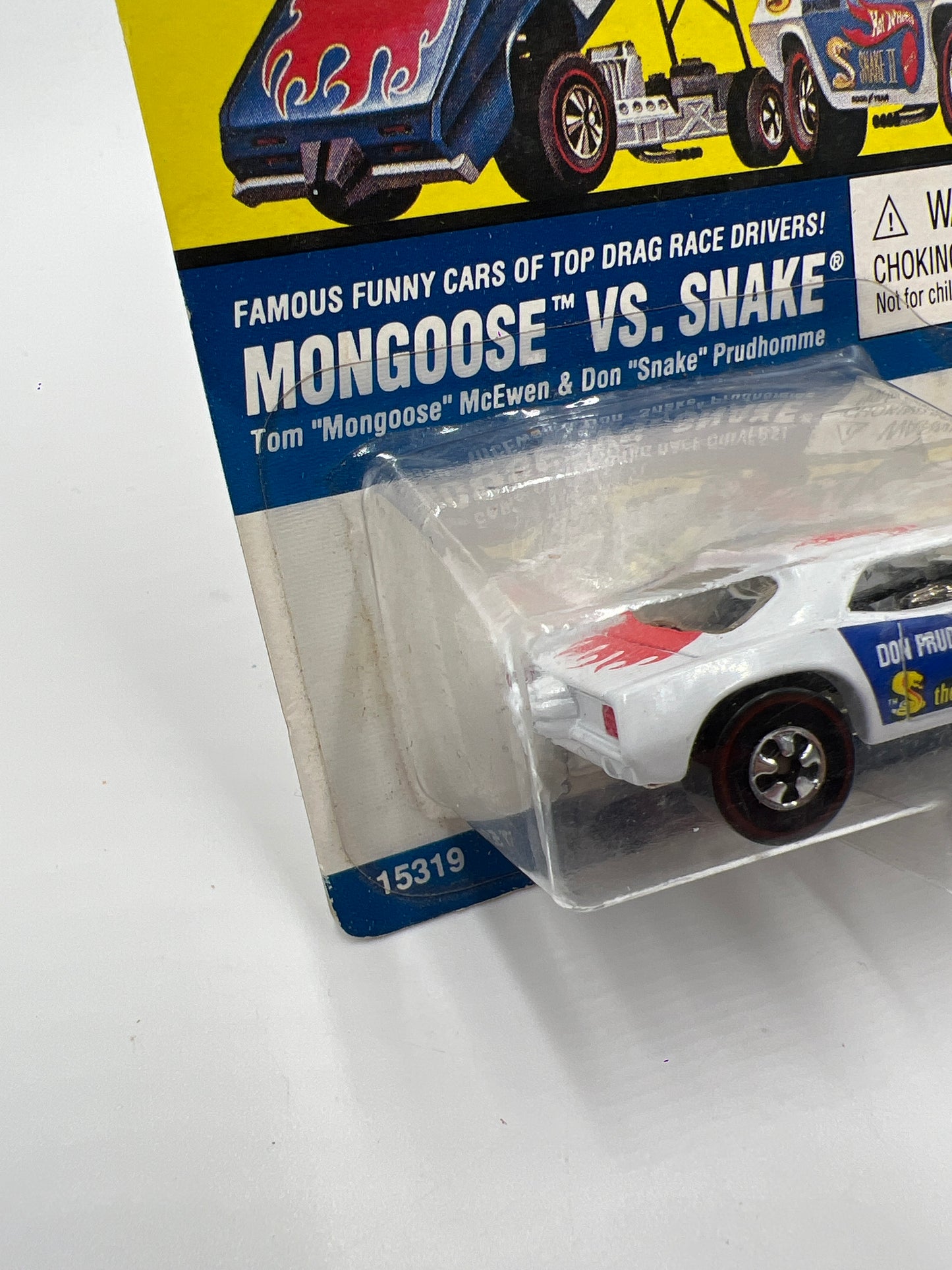 Hot Wheels Vintage Collection Mongoose Vs. Snake Don Prudhomme The Snake II White