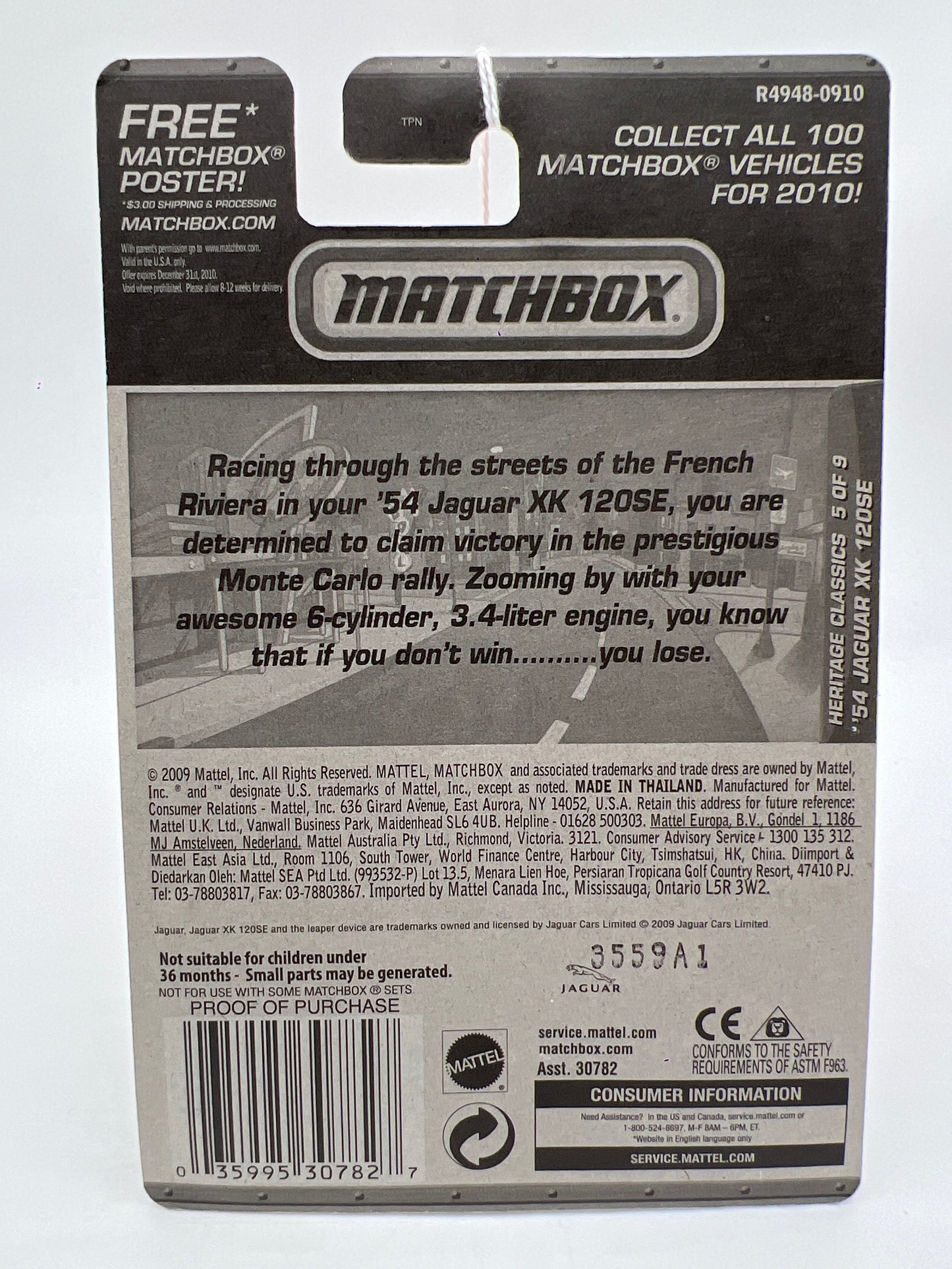 Matchbox Heritage Classics #20 54 Jaguar XK 120 SE 216O