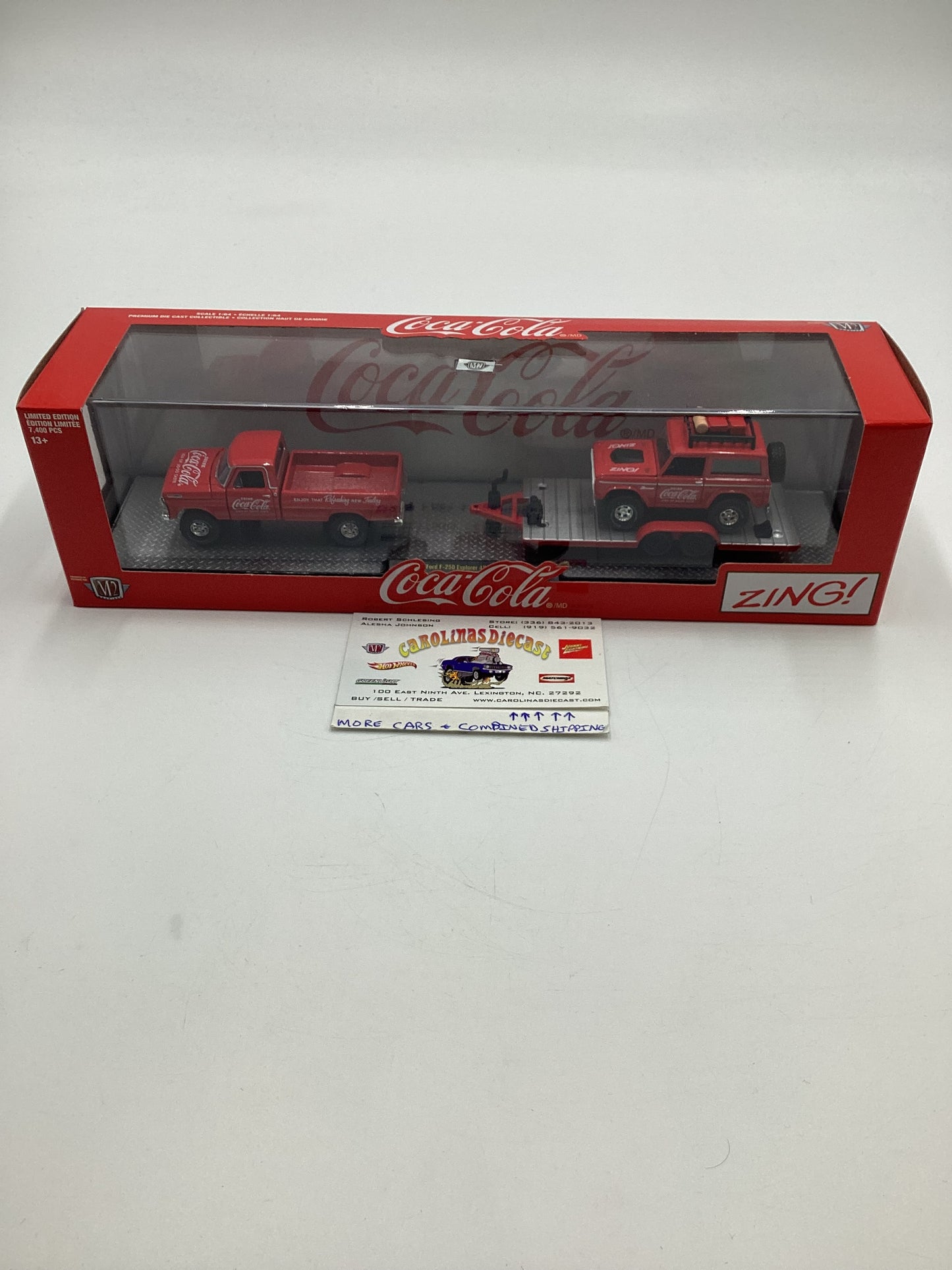 M2 Machines Auto Haulers Coca Cola 1972 Ford F-250 & 1966 Ford Bronco TW11