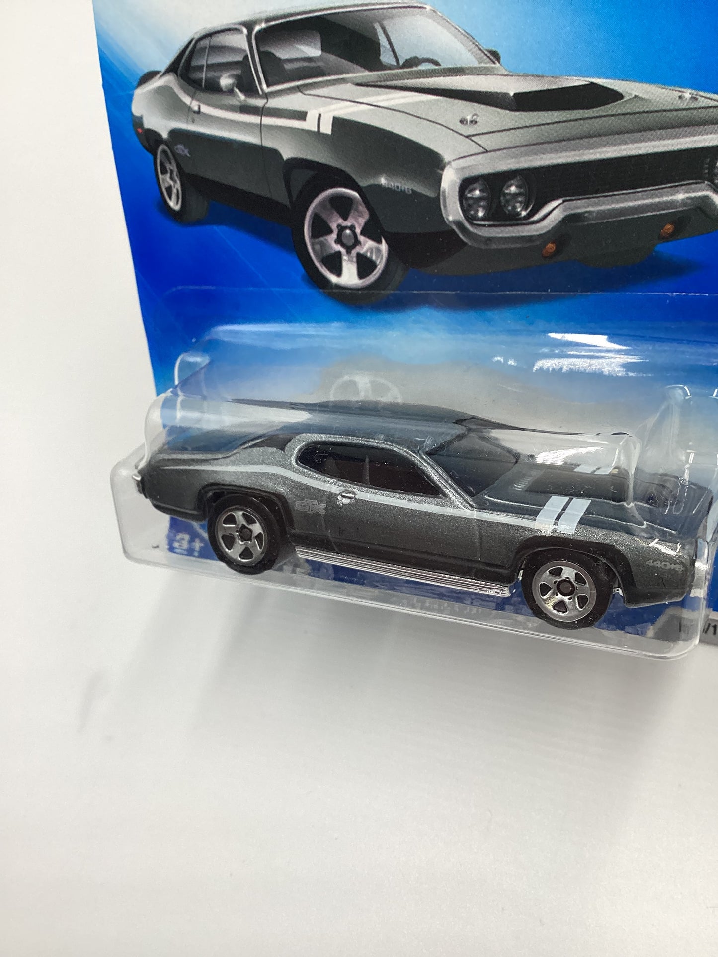 2009 Hot Wheels #079 71 Plymouth GTX Gray Kmart Exclusive 239C