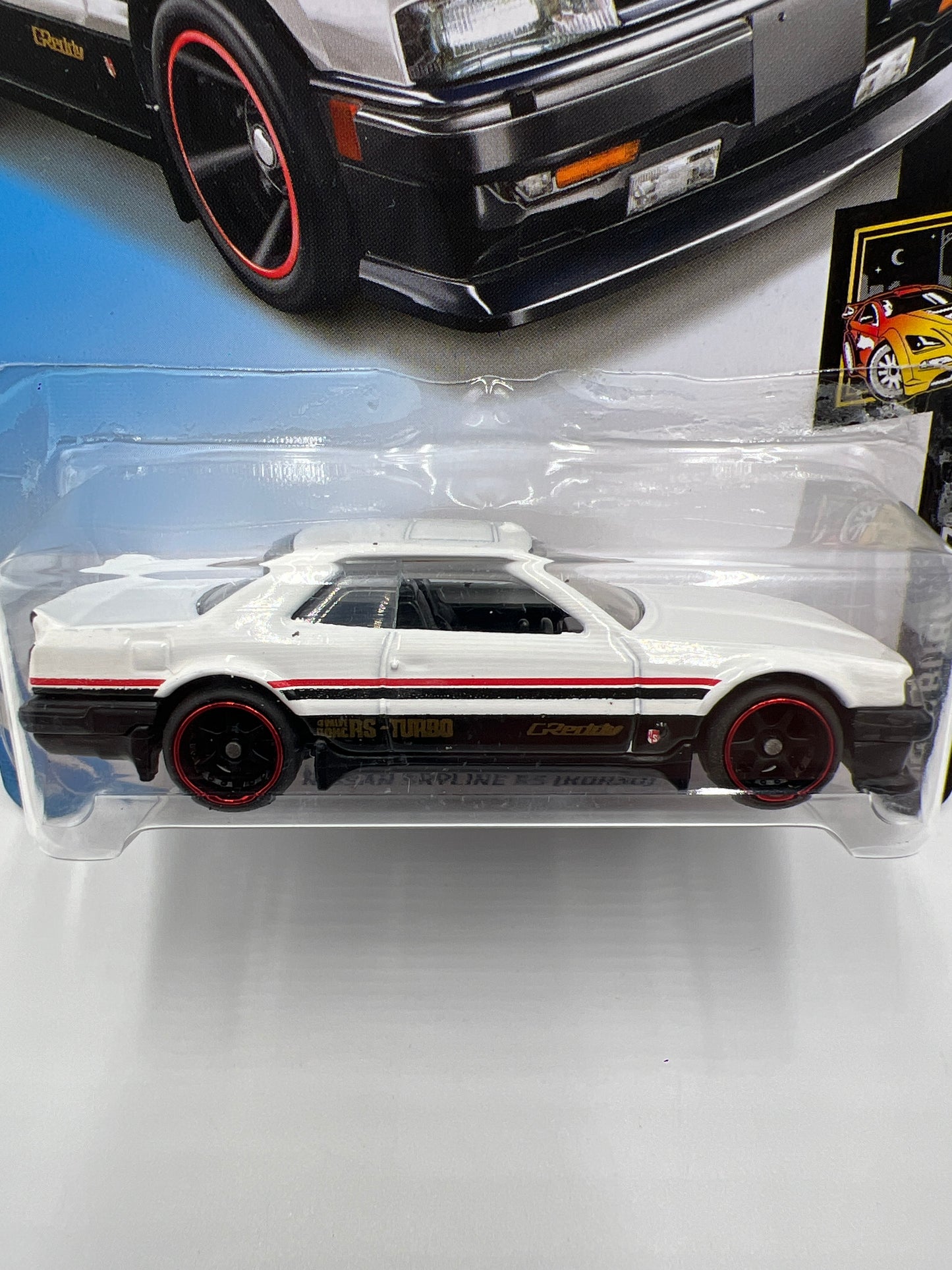 Hot Wheels Nissan Skyline RS KDR30 White Wheel Swap Custom On Card W/Protector SR