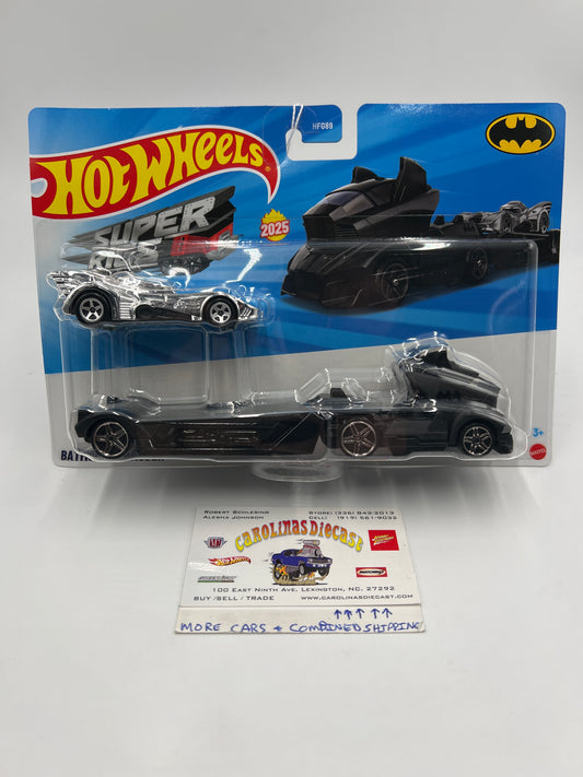 2025 Hot Wheels Super Rigs Batmobile Hauler Black SR