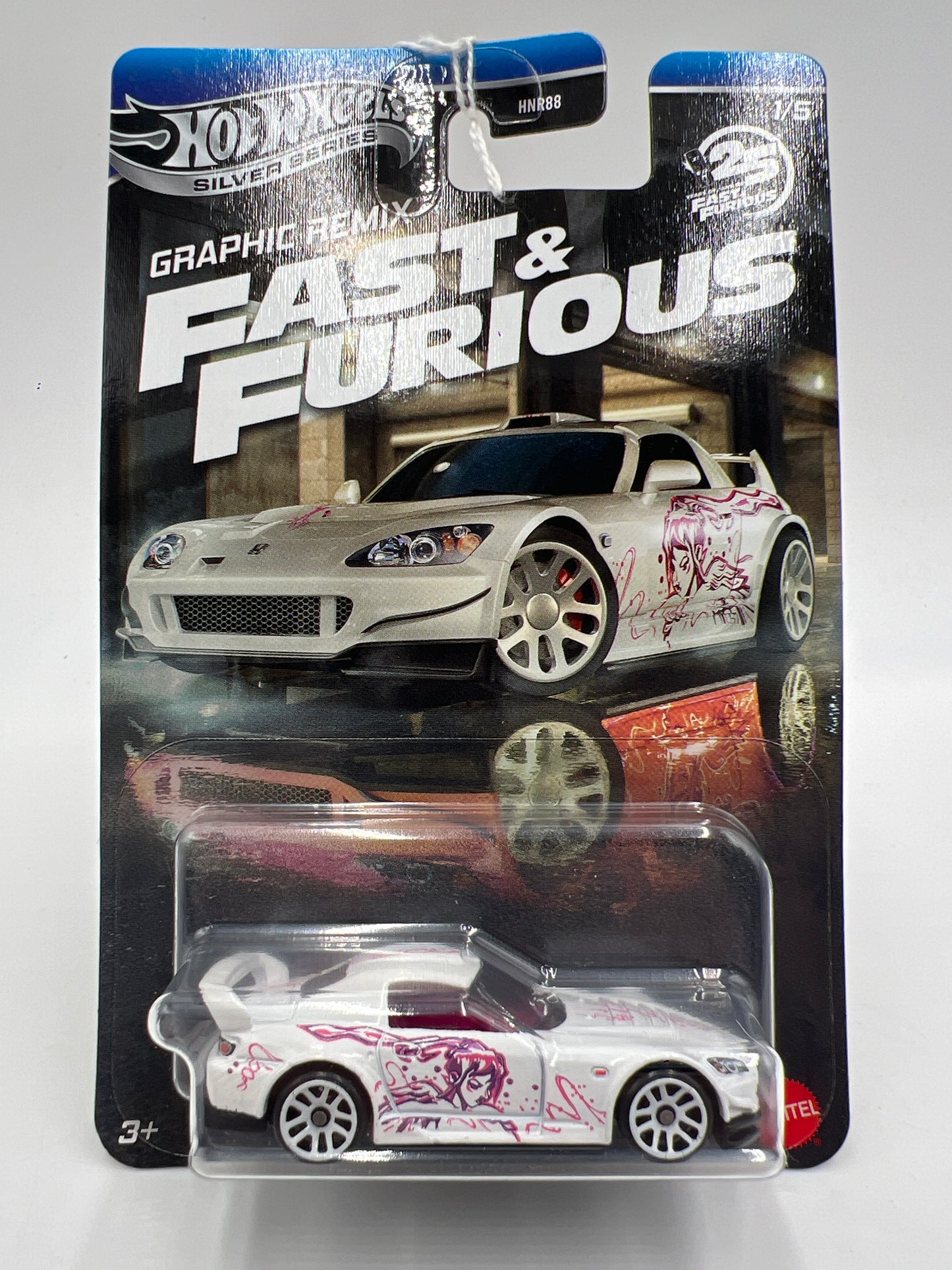 Hot Wheels Silver Series Fast & Furious Graphic Remix #1 Honda S2000 White 71B