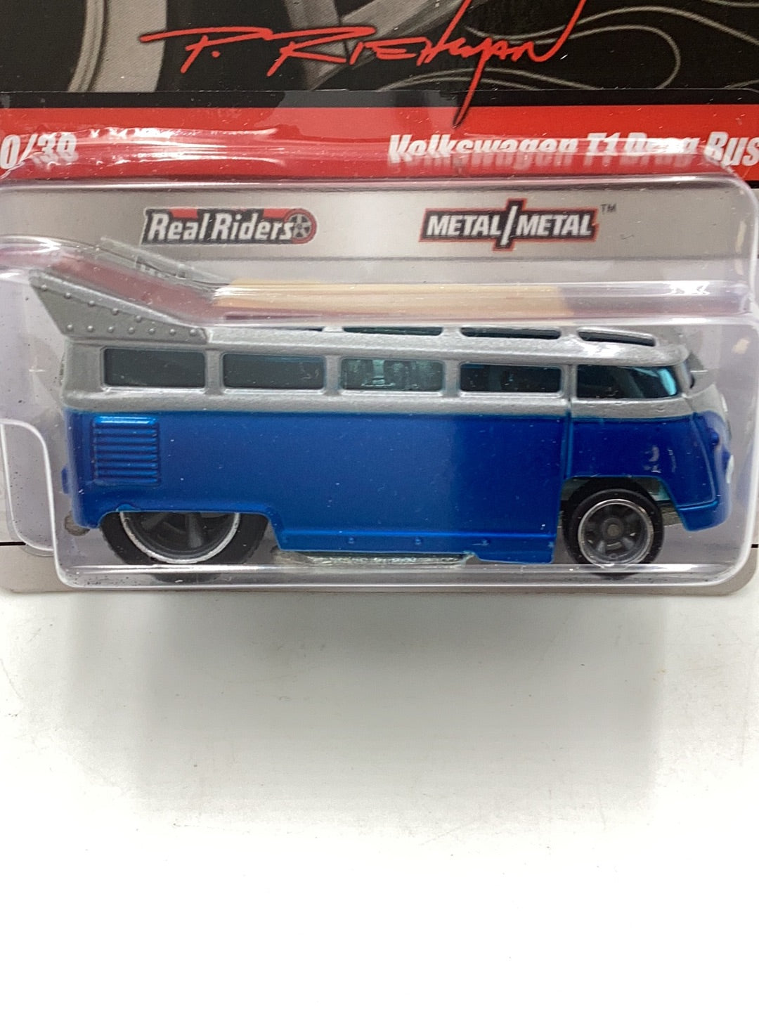 Hot wheels Phils garage 30/39 Volkswagen T1 Drag Bus real riders W