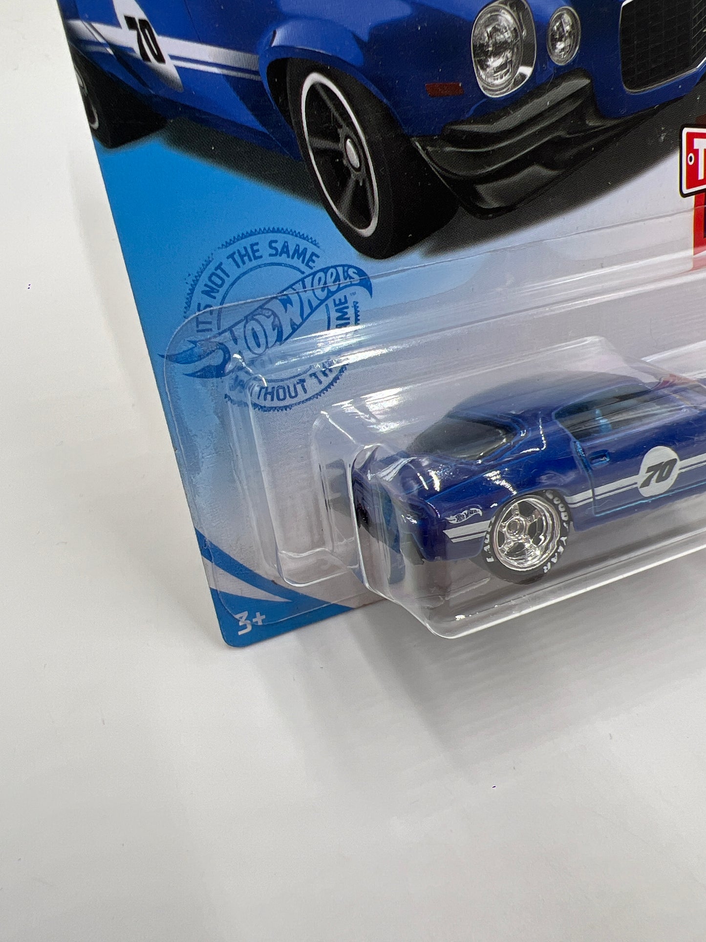 Hot Wheels 70 Chevy Camaro RS Blue Wheel Swap Custom On Card W/Protector SR