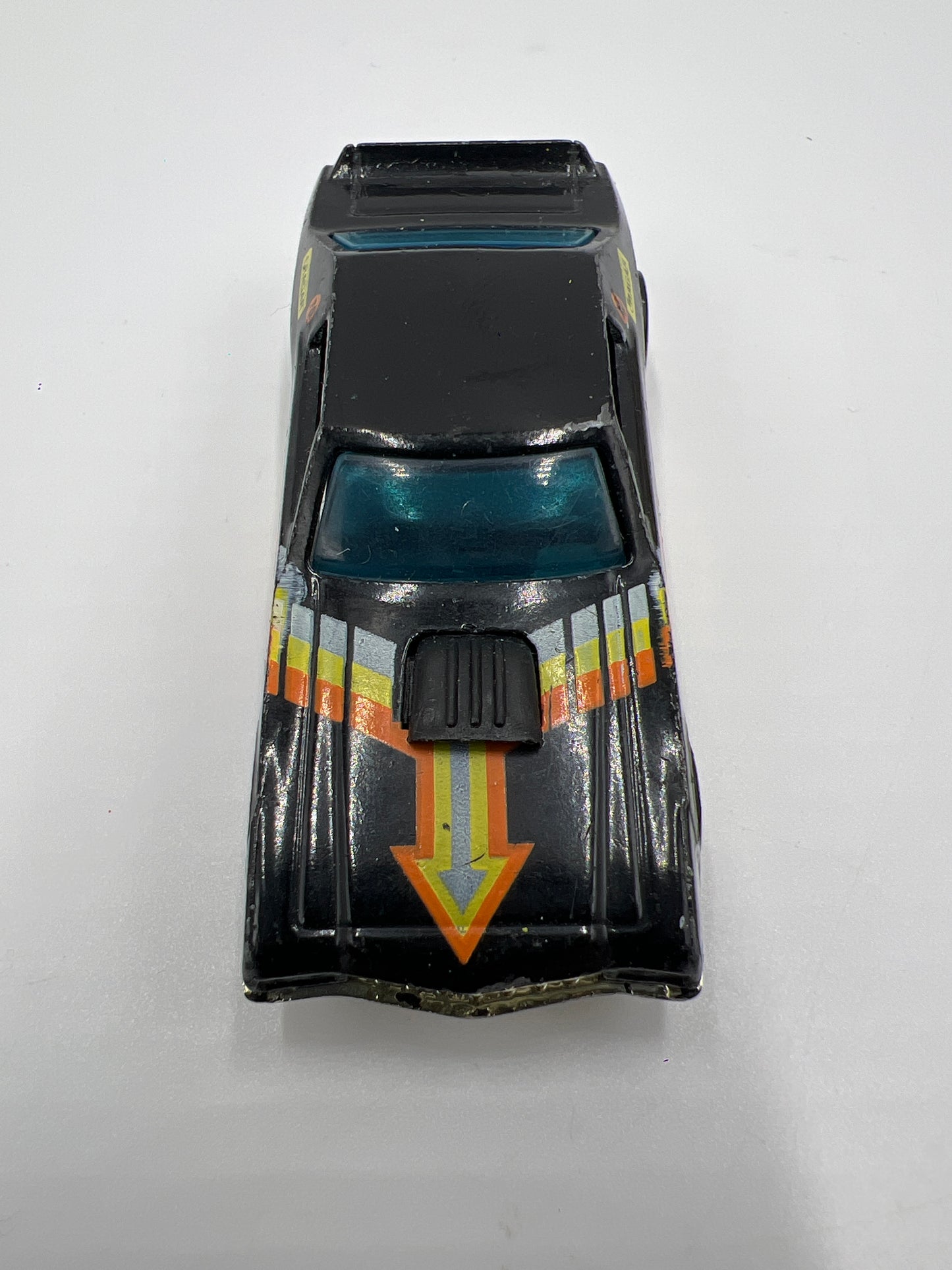 Hot Wheels 1/64 Flying Colors Ford Torino Stocker (HO Gold Wheels) Black HTF Loose