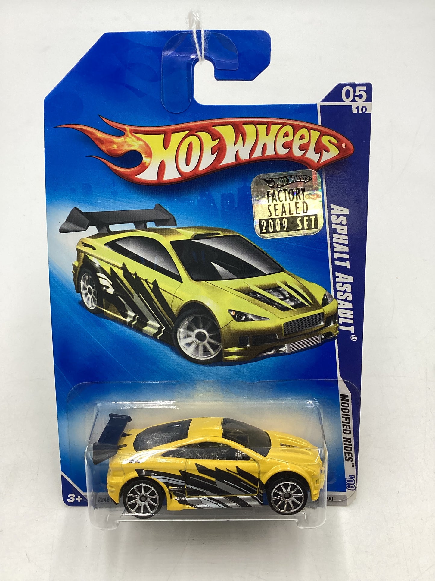 2009 Hot Wheels #161 Asphalt Assault Yellow Factory Sealed 95B