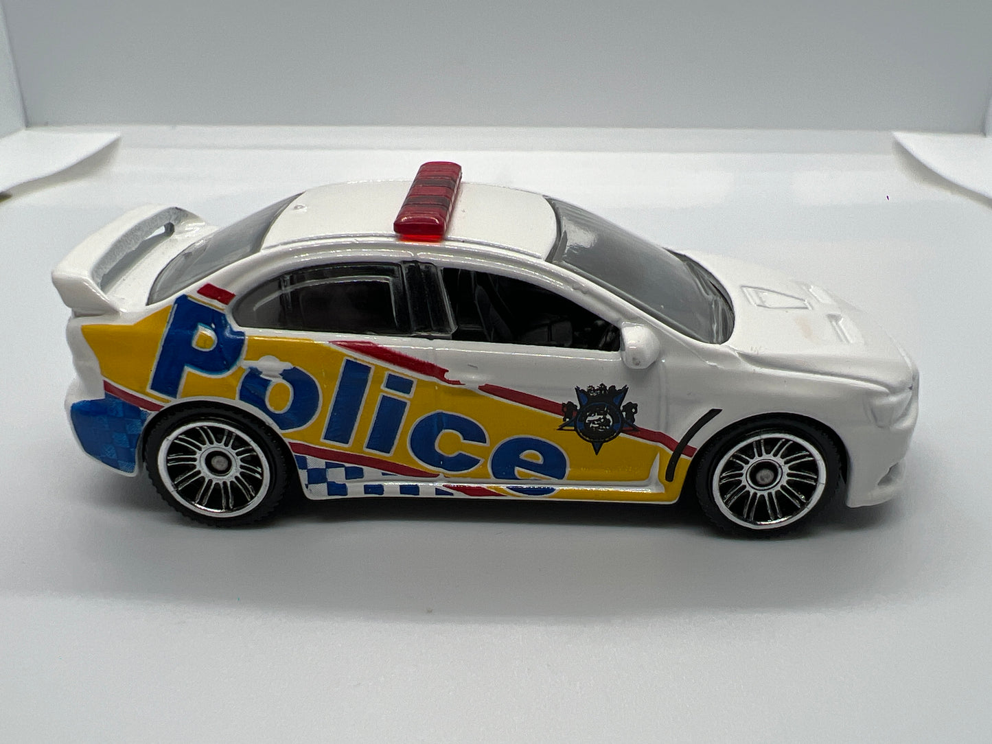 Matchbox 1/64 Multipack Exclusive 2010 Mitsubishi Lancer X White Police Loose