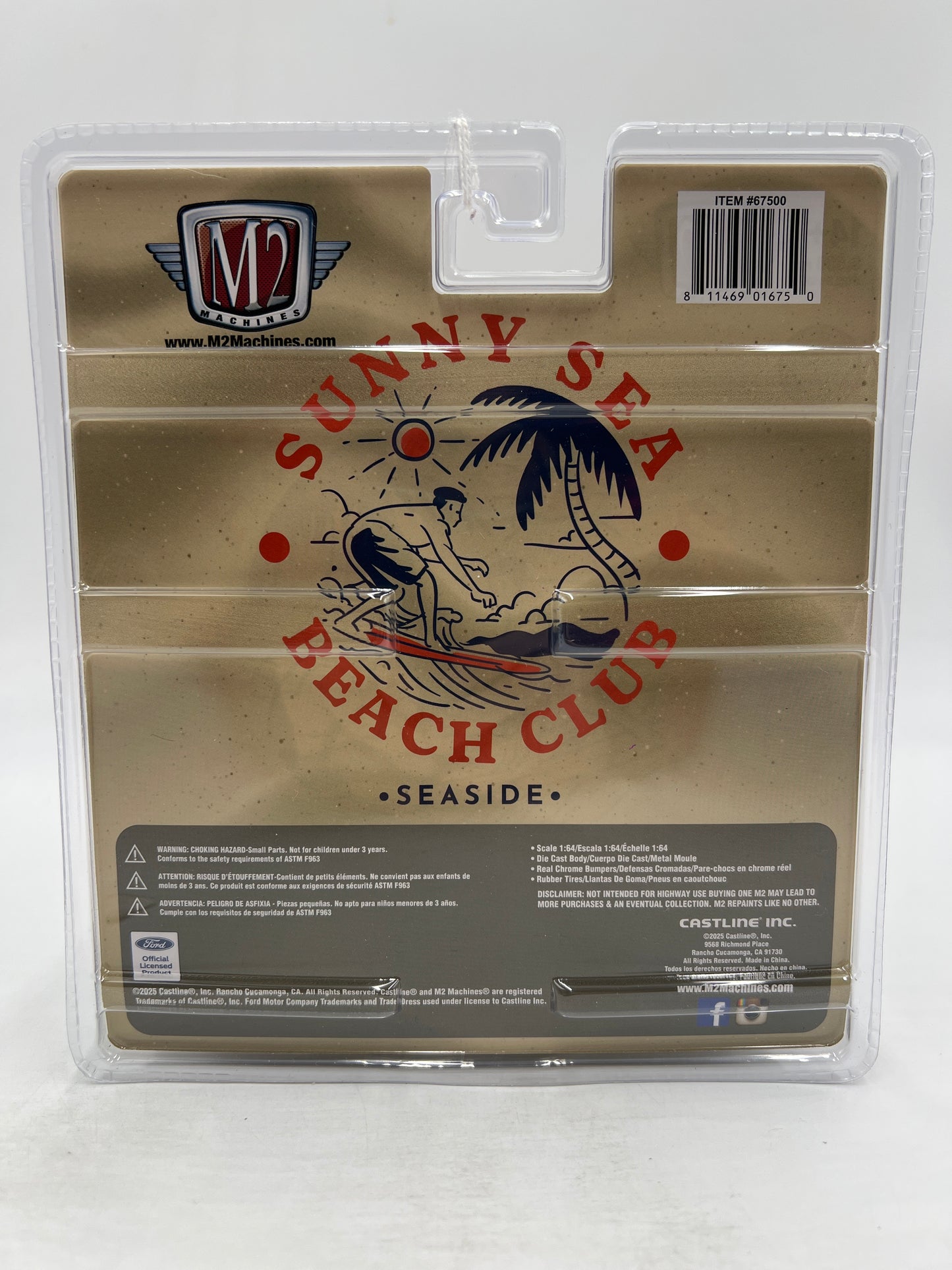 M2 Machines Diorama R17 1964 Ford Econoline Truck Silver/White 195G