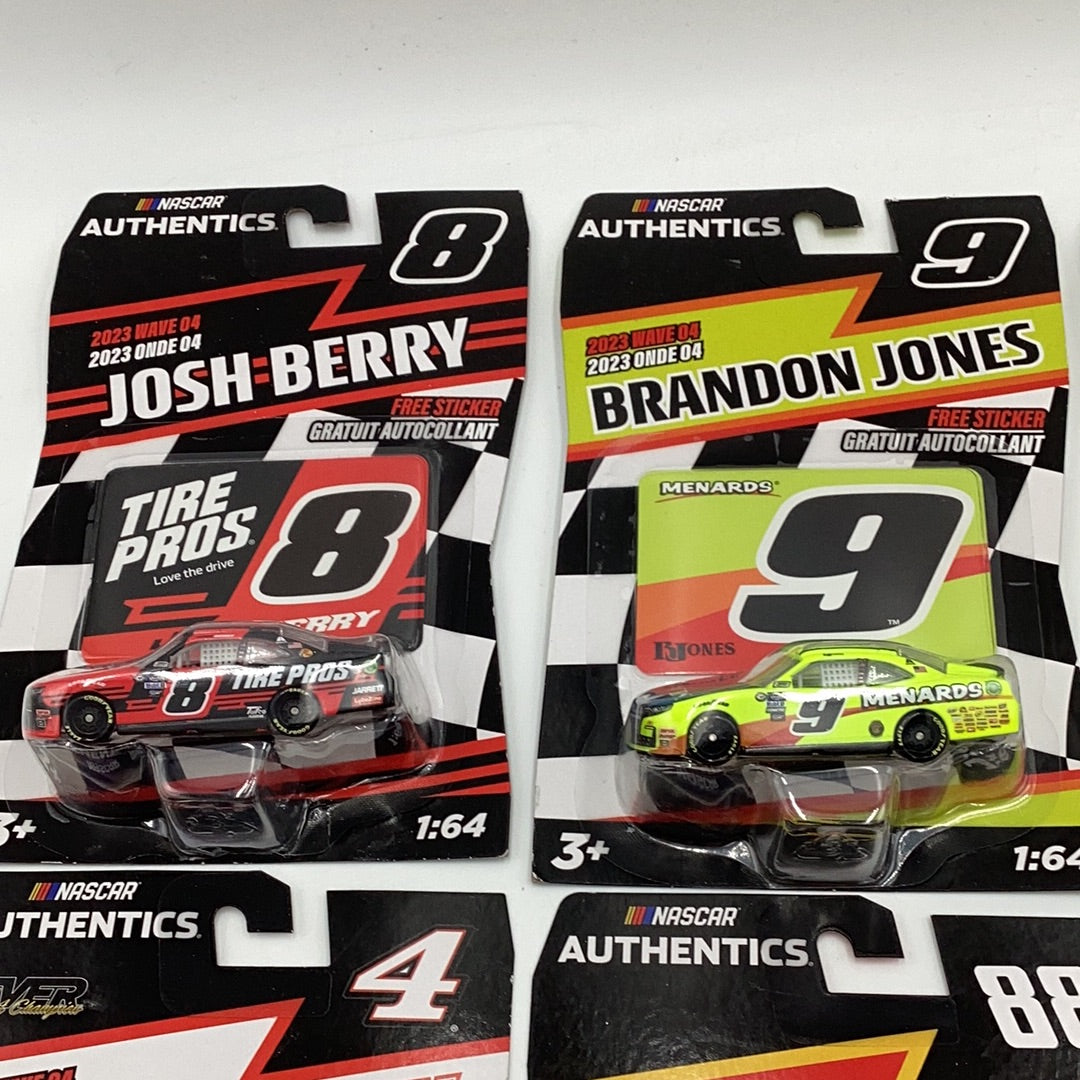 2023 nascar authentics wave 4 Complete set of 9 carolinasdiecast