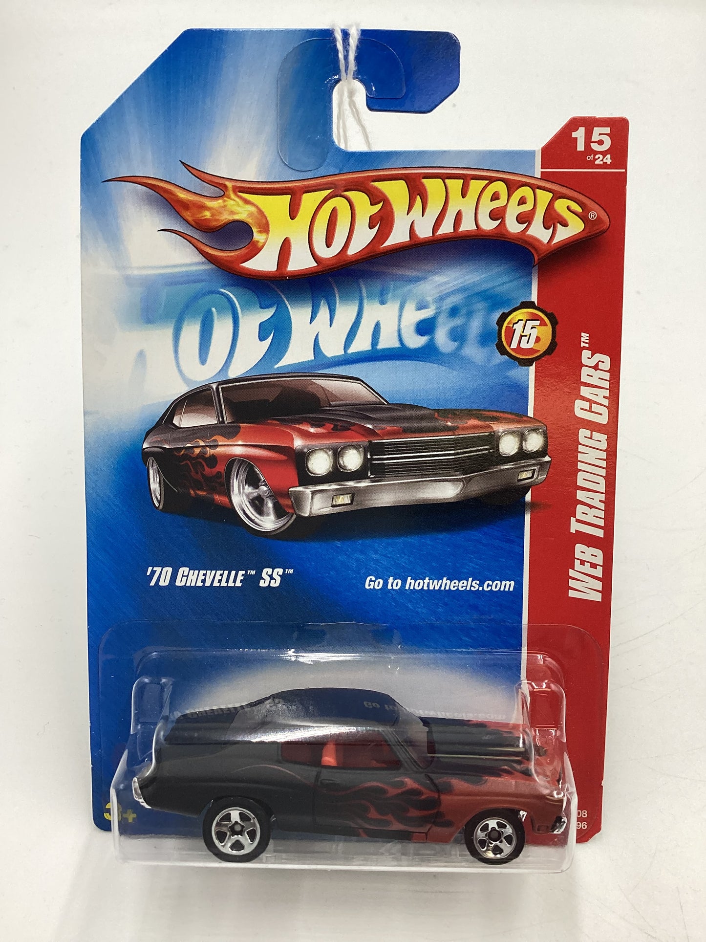 2008 Hot Wheels Web Trading Cars #91 70 Chevelle SS Black 15D