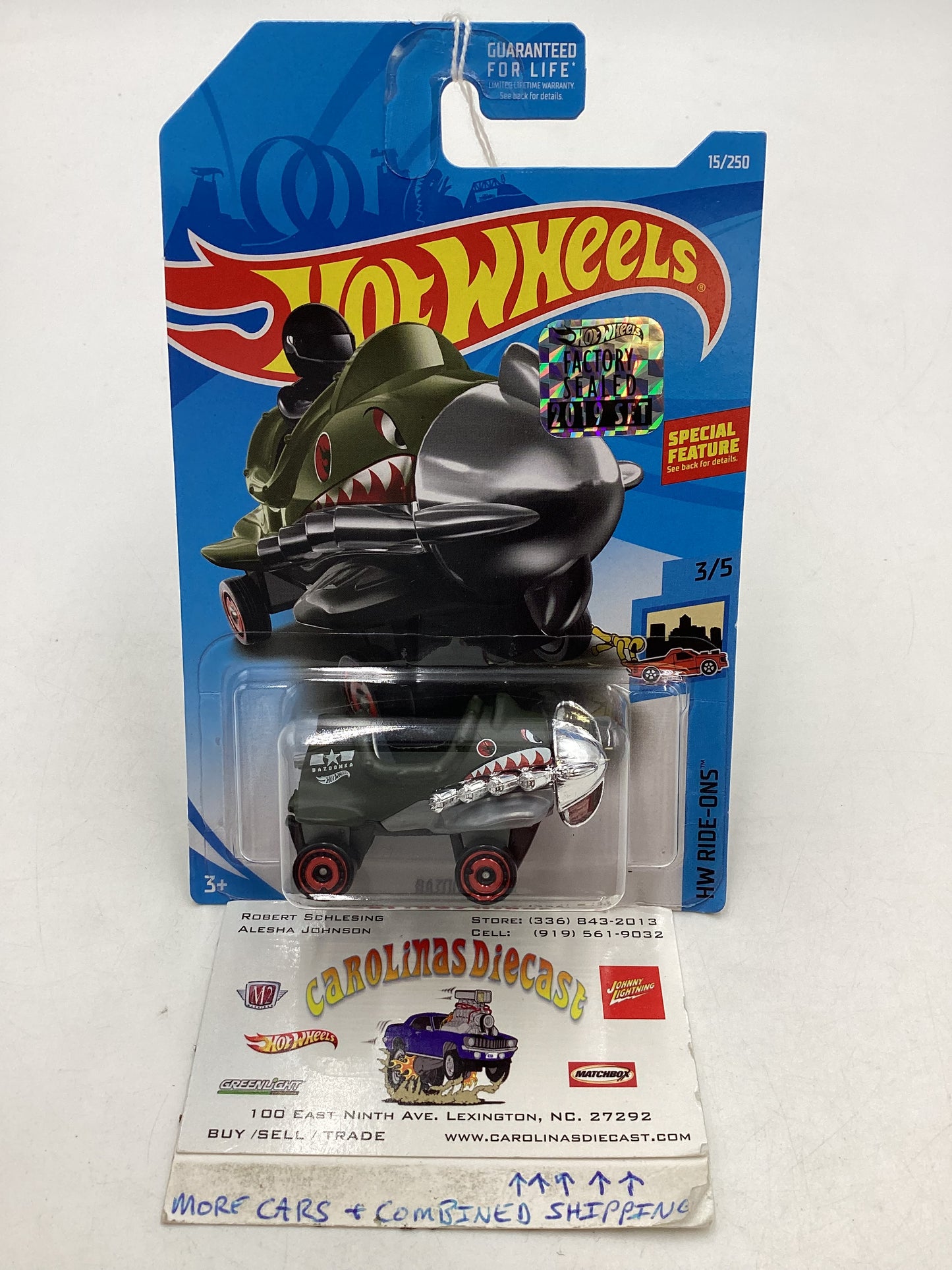 2019 HOT WHEELS TREASURE HUNT #15 Factory Sealed Bazoomka 275H